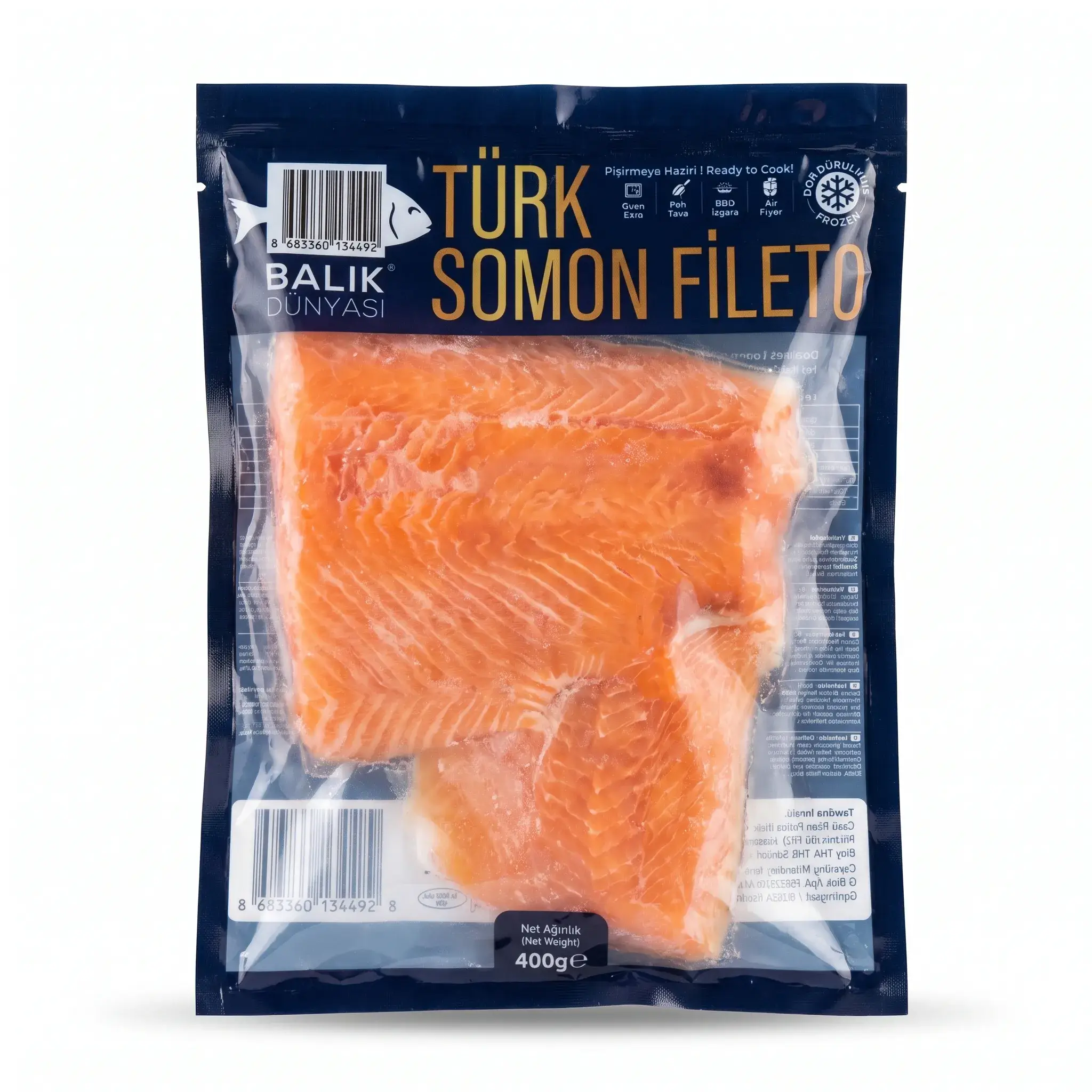Balık Dünyası Frozen Turkish Salmon Fillet 400g