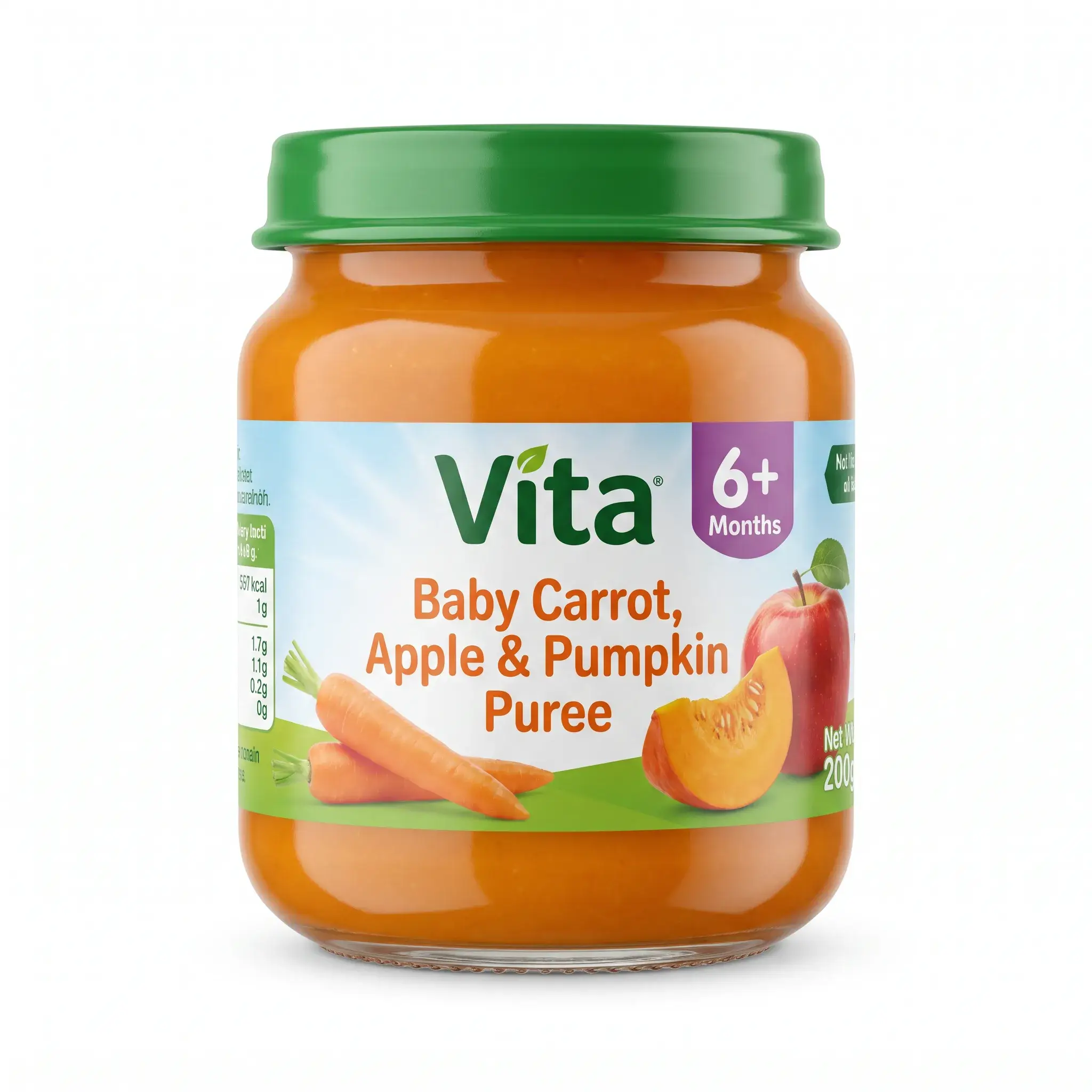 Vita Baby Carrot, Apple & Pumpkin Puree (6+ Months)