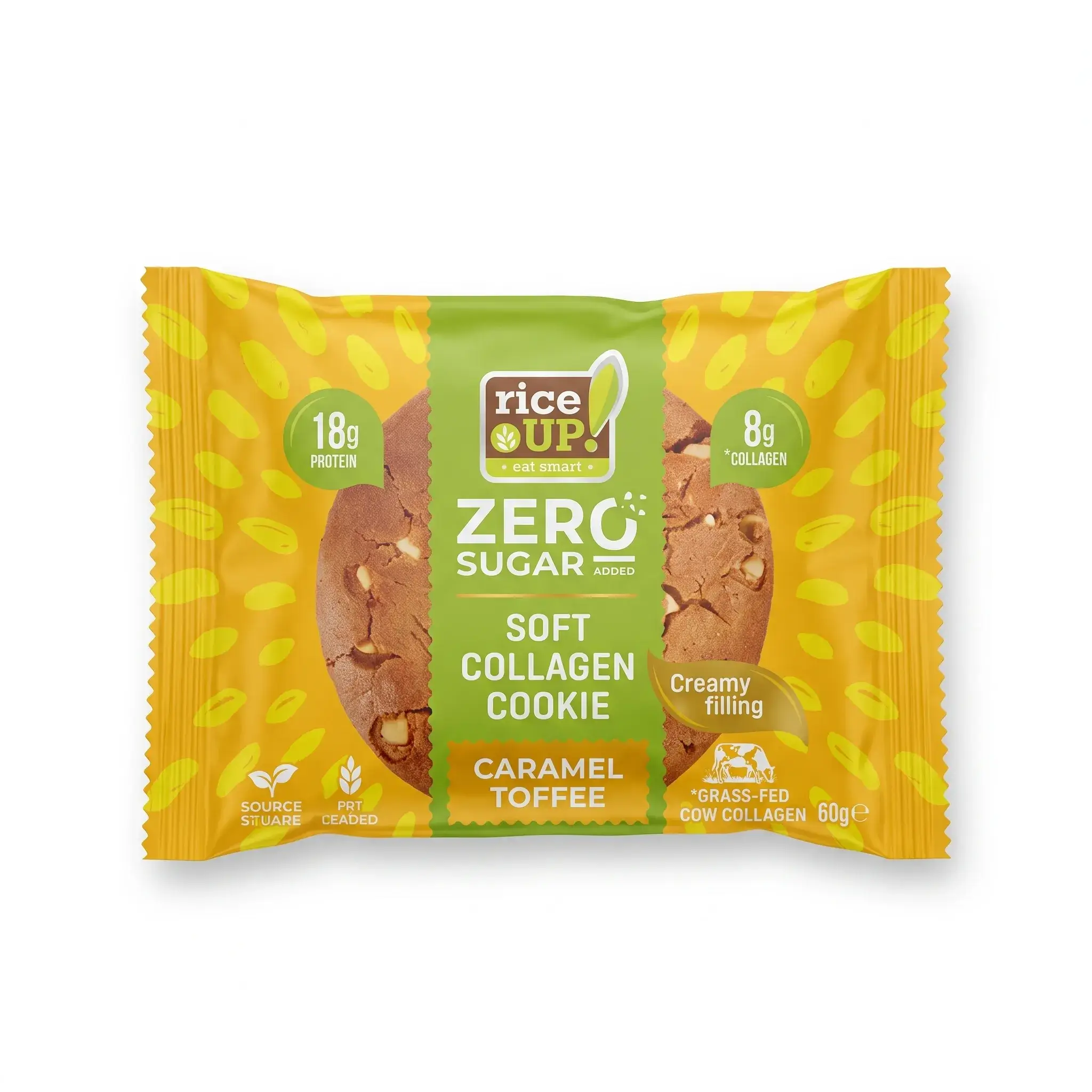 Rice Up! Zero Sugar Soft Collagen Cookie - Caramel Toffee