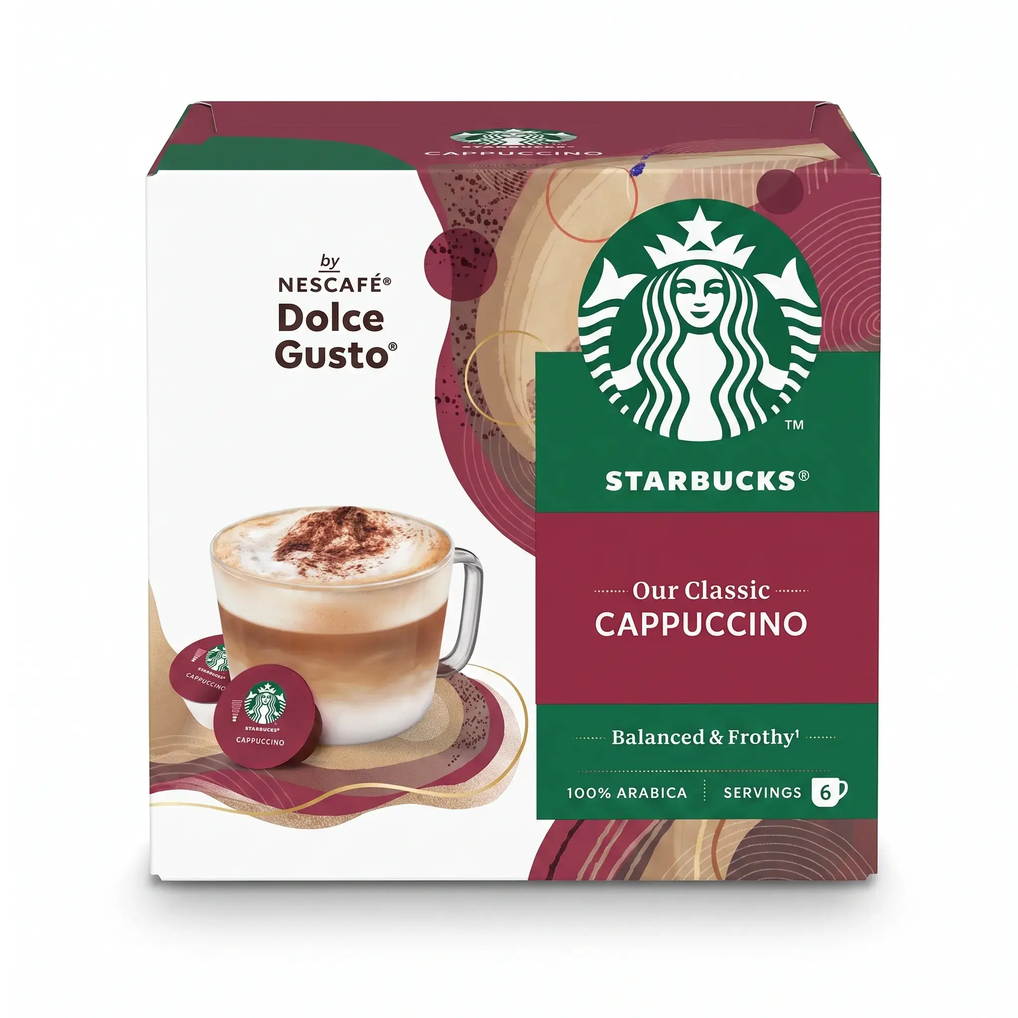 Starbucks Dolce Gusto Cappuccino Coffee Pods