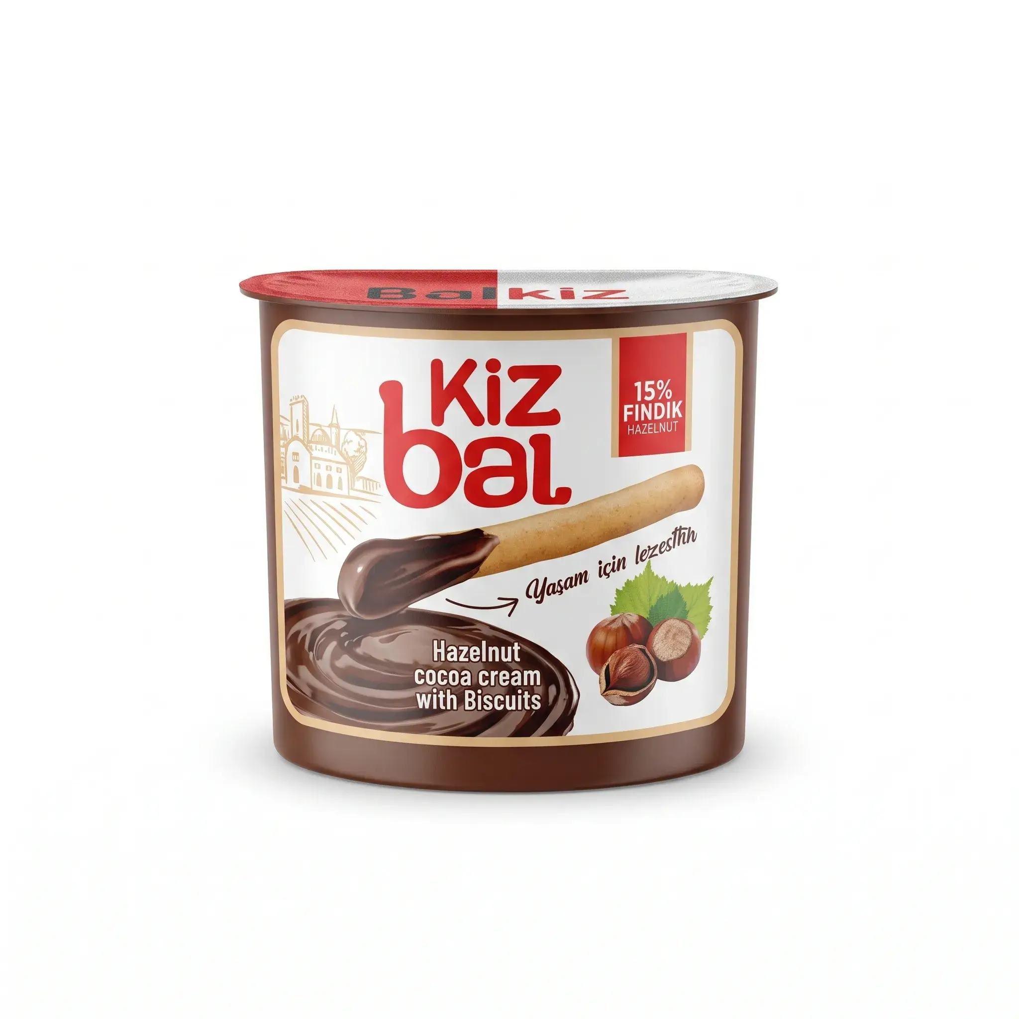 Balkız Hazelnut Cocoa Cream with Biscuits