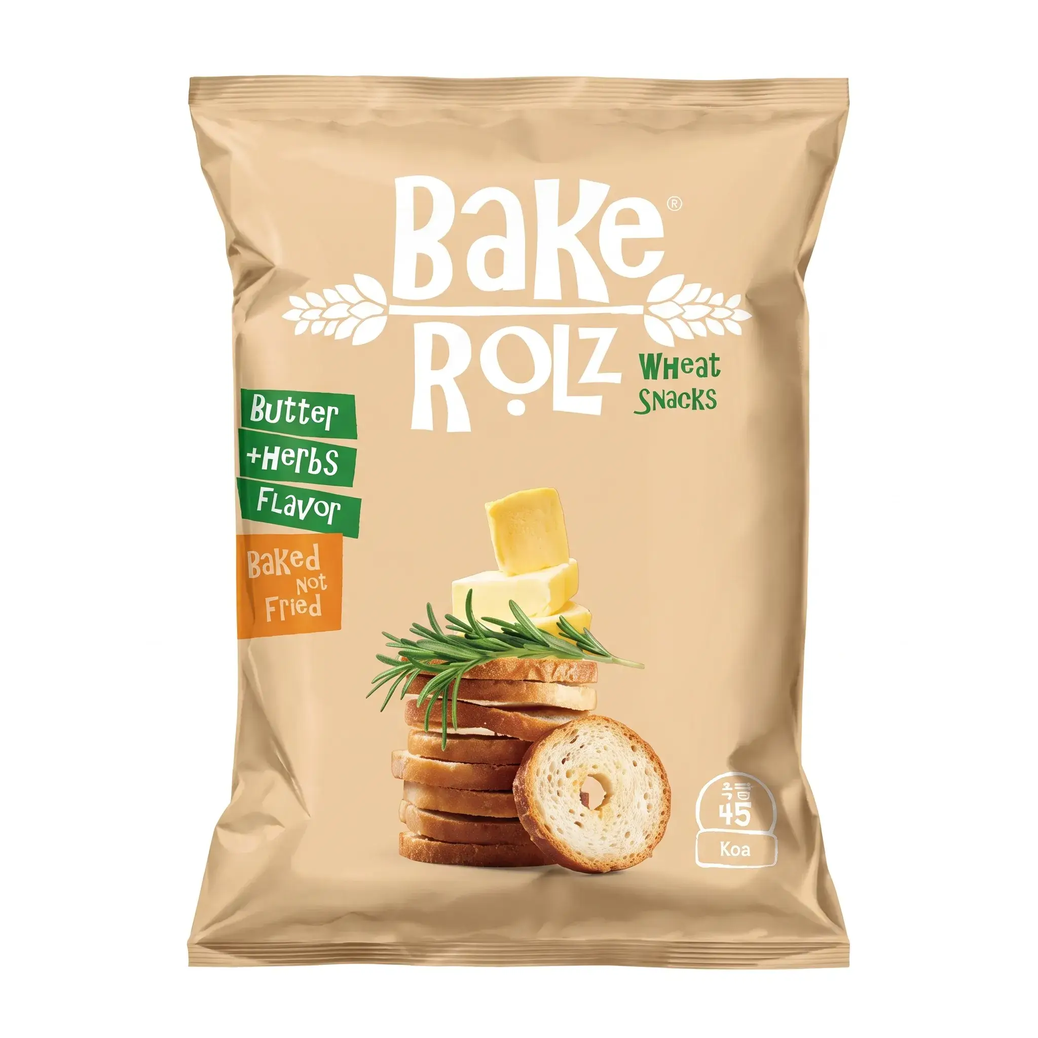 Bake Rolz Butter & Herbs Wheat Snacks