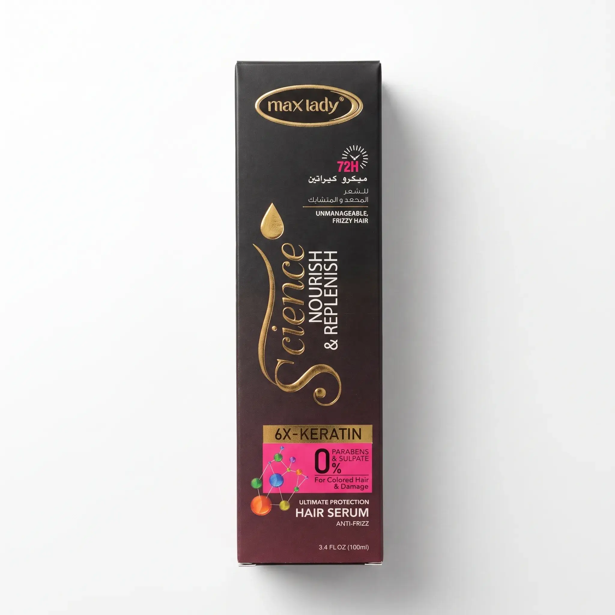 Max Lady Science Nourish & Replenish Hair Serum