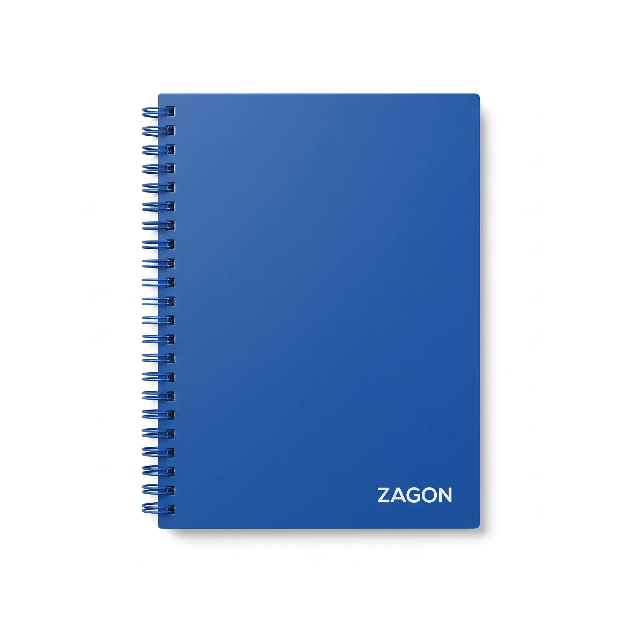 Zagon Blue Spiral Notebook 15cm x 20cm 100ply