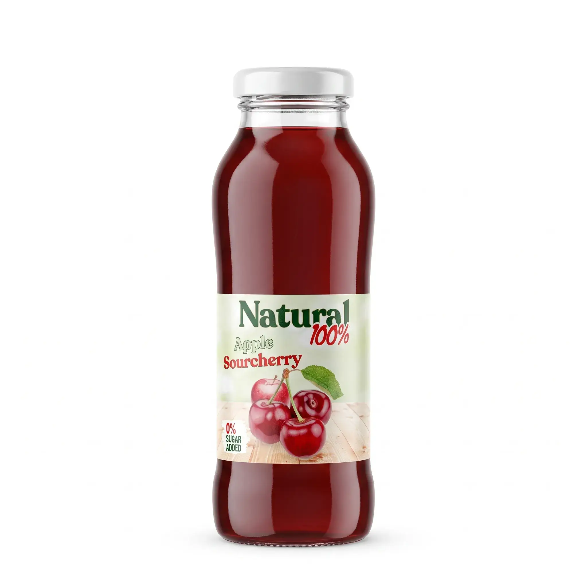 Natural 100% Apple Sourcherry Juice