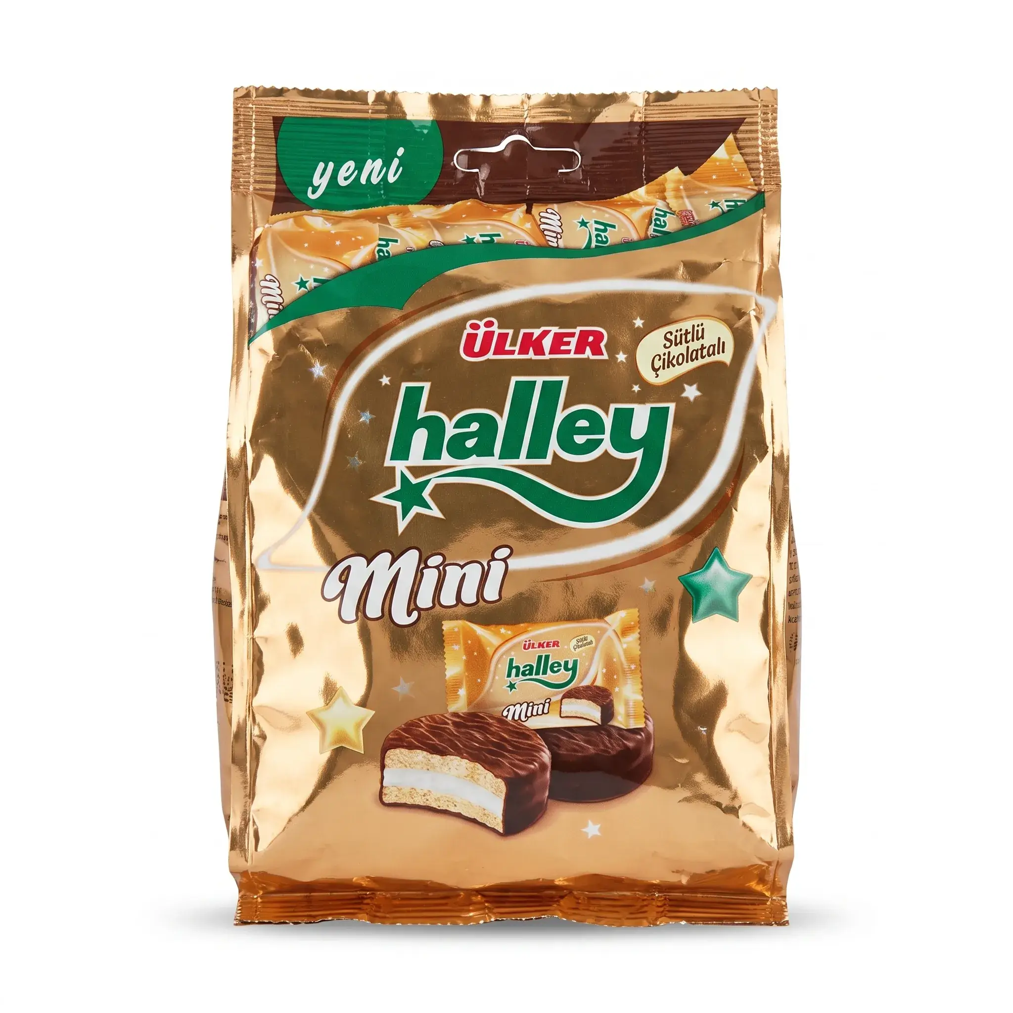 Ulker Halley Mini Milk Chocolate Coated Sandwich Biscuits