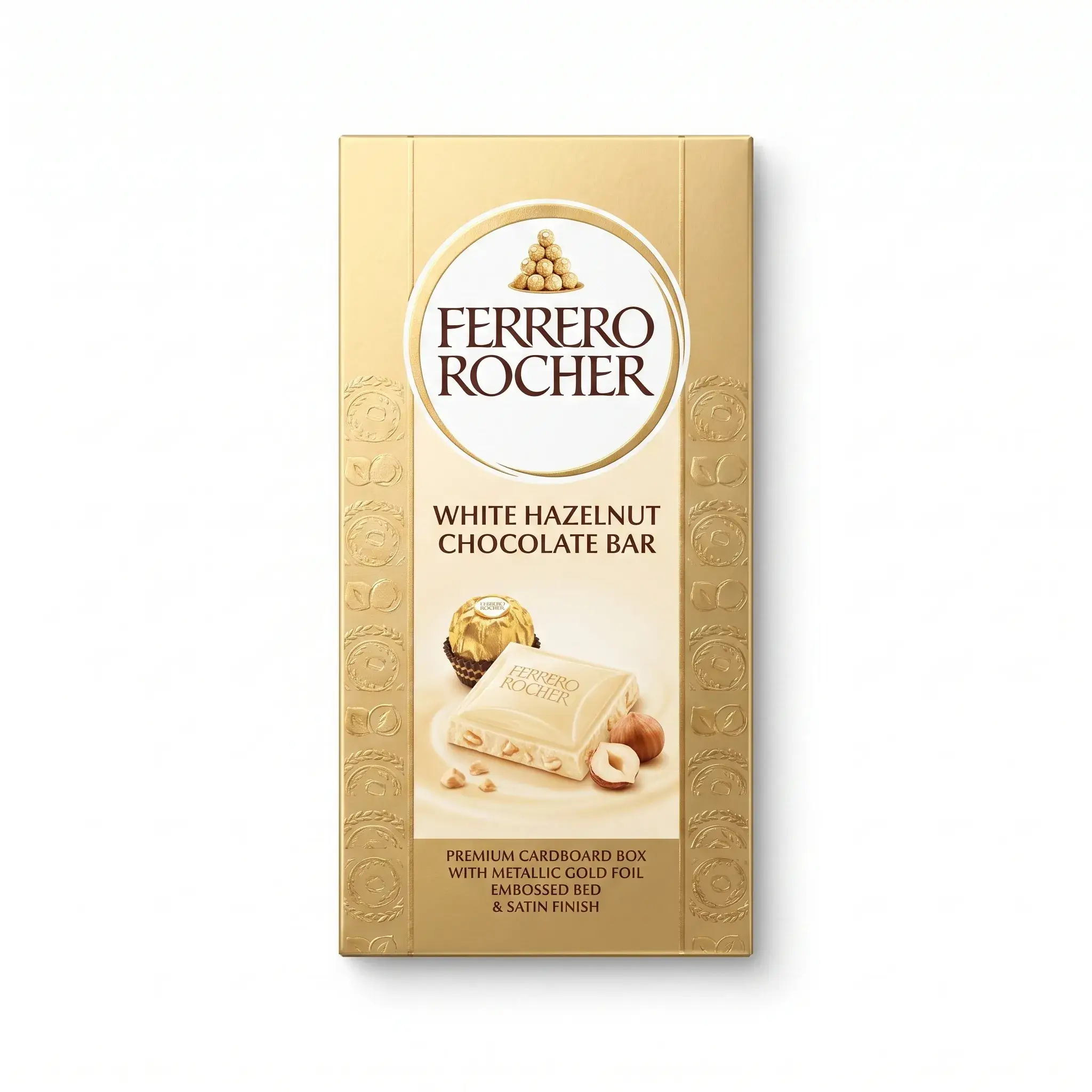 Ferrero Rocher White Hazelnut Chocolate Bar