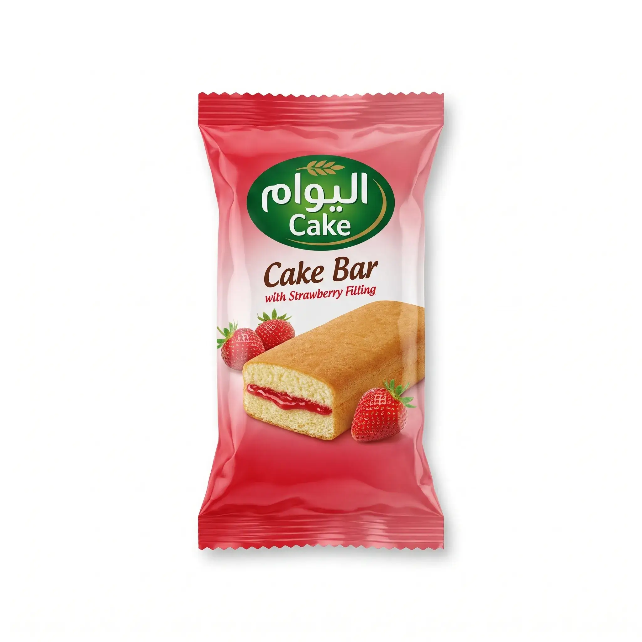 Alyoum Cake Bar with Strawberry Filling