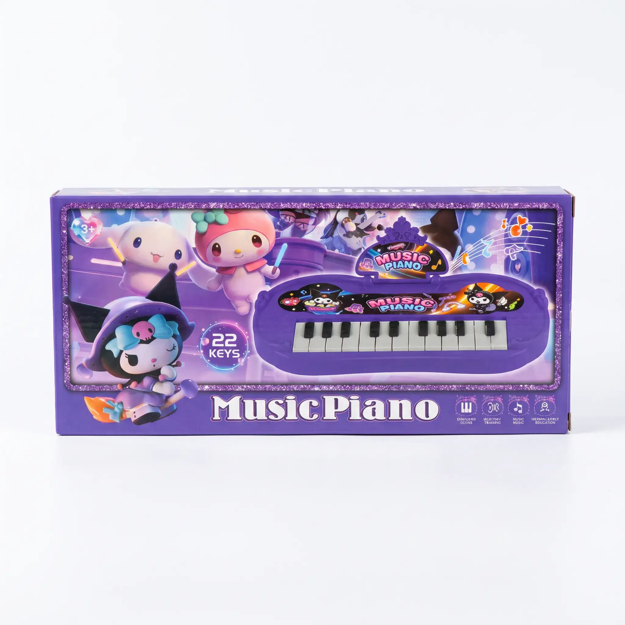 Kuromi & Friends Music Piano Toy - 22 Keys (4 pcs)