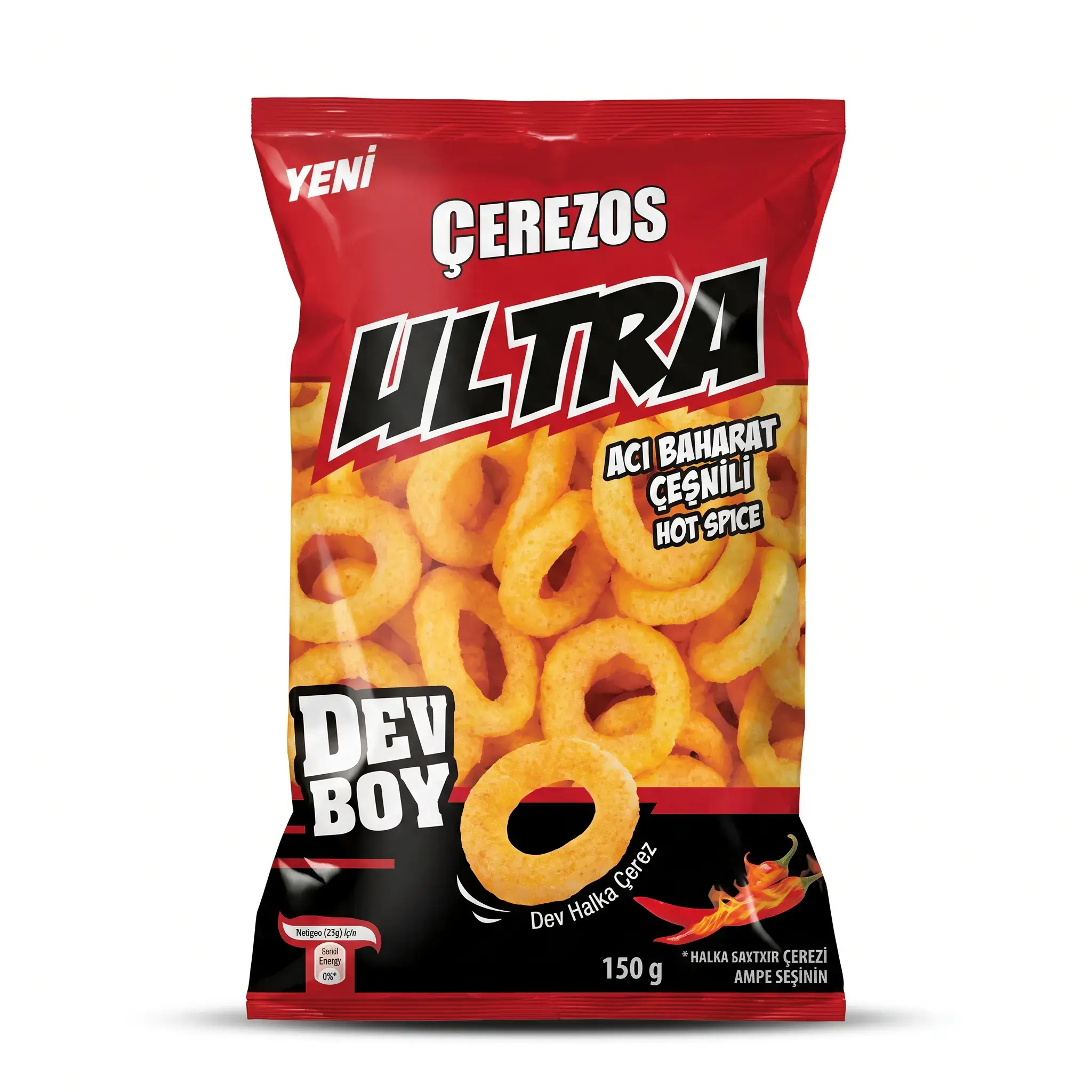 Cerezos Ultra Hot Spice Giant Ring Snacks