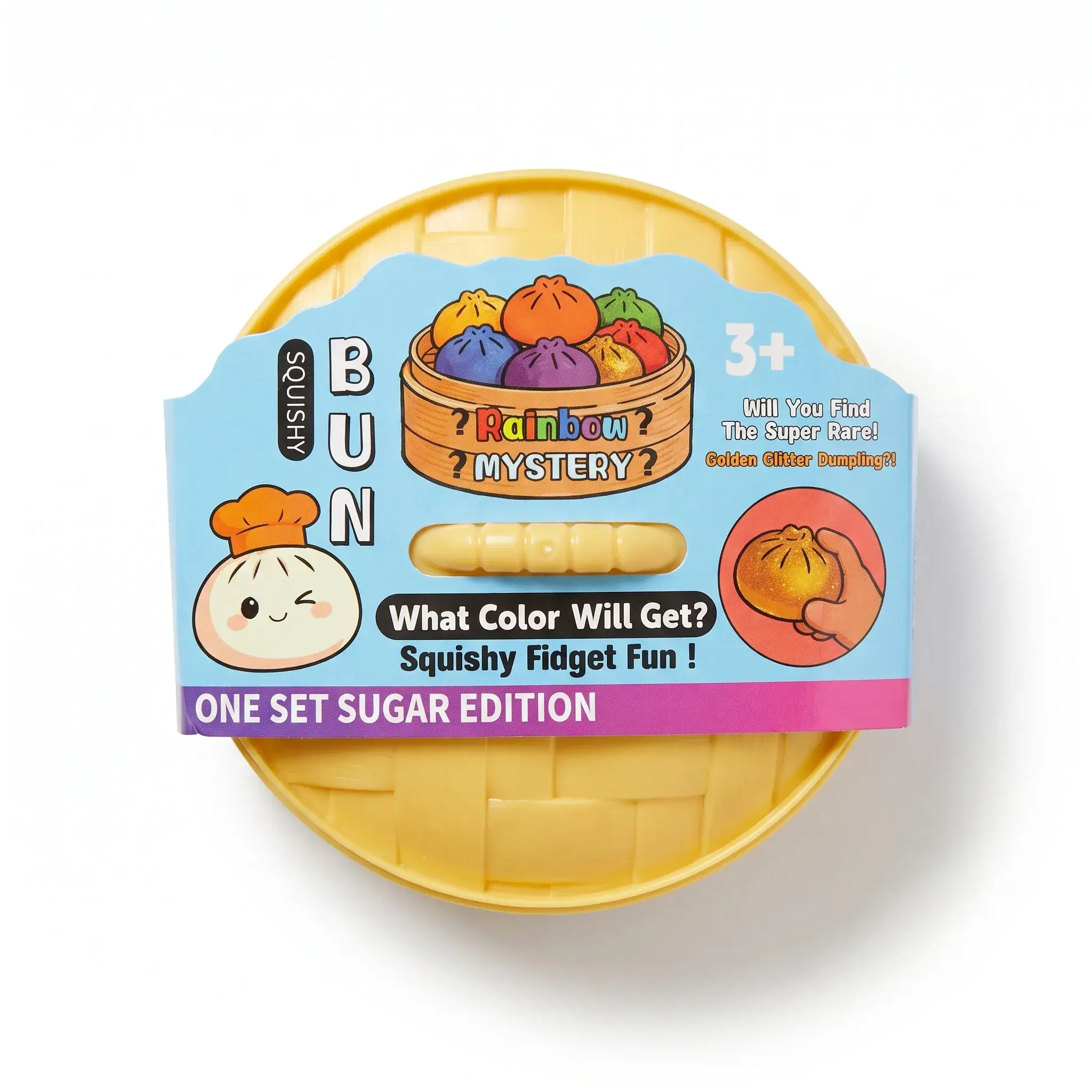 Squishy Bun Rainbow Mystery - Sugar Edition (6 pcs)