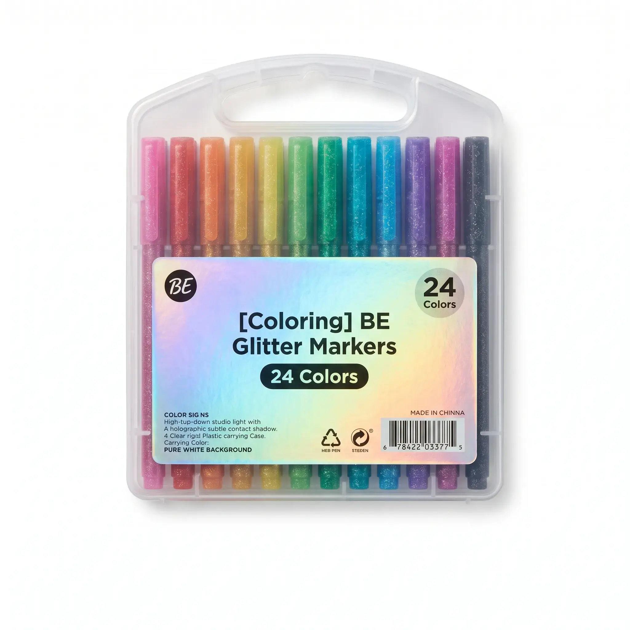 BE Glitter Markers 24 Colors