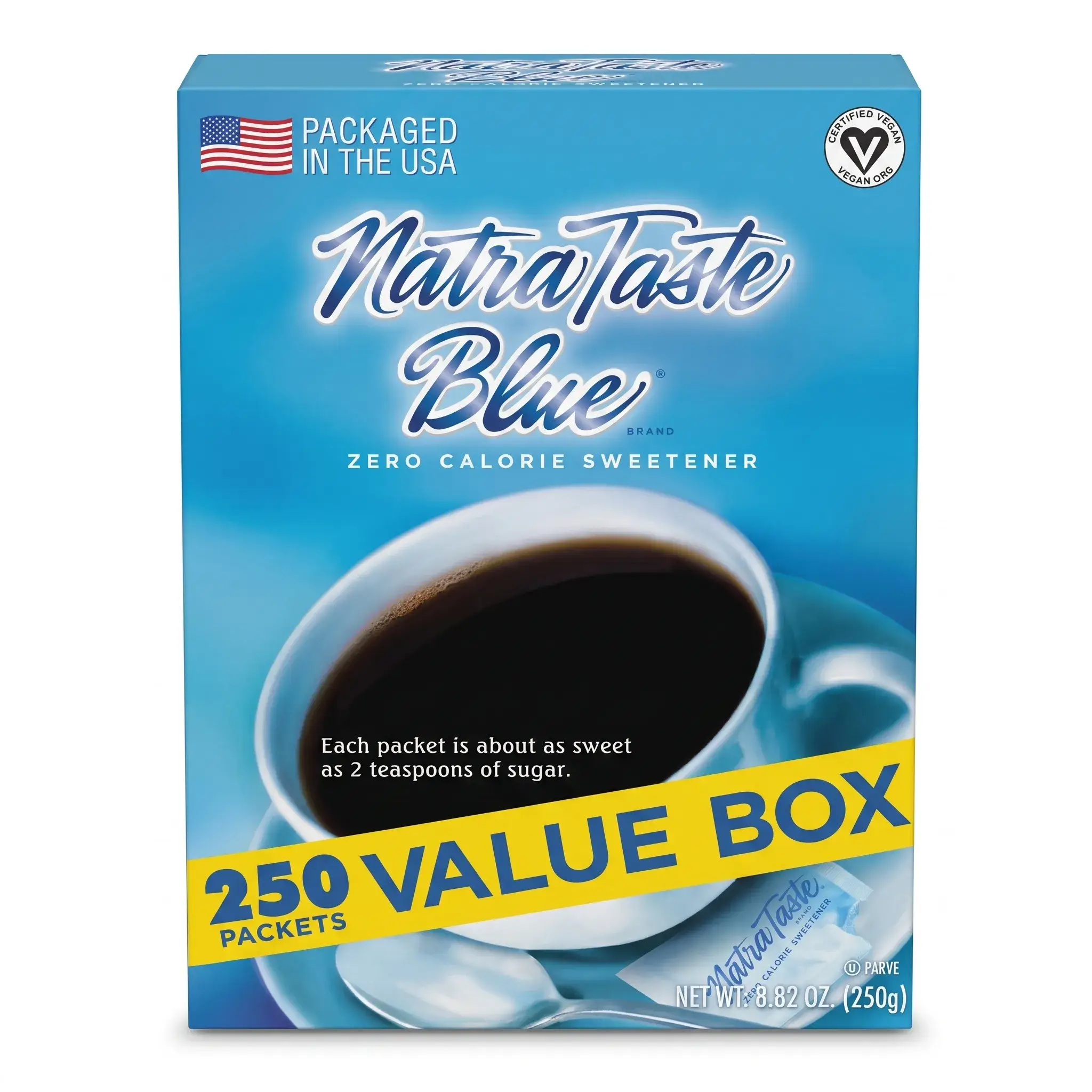NatraTaste Blue Zero Calorie Sweetener 250 Packets