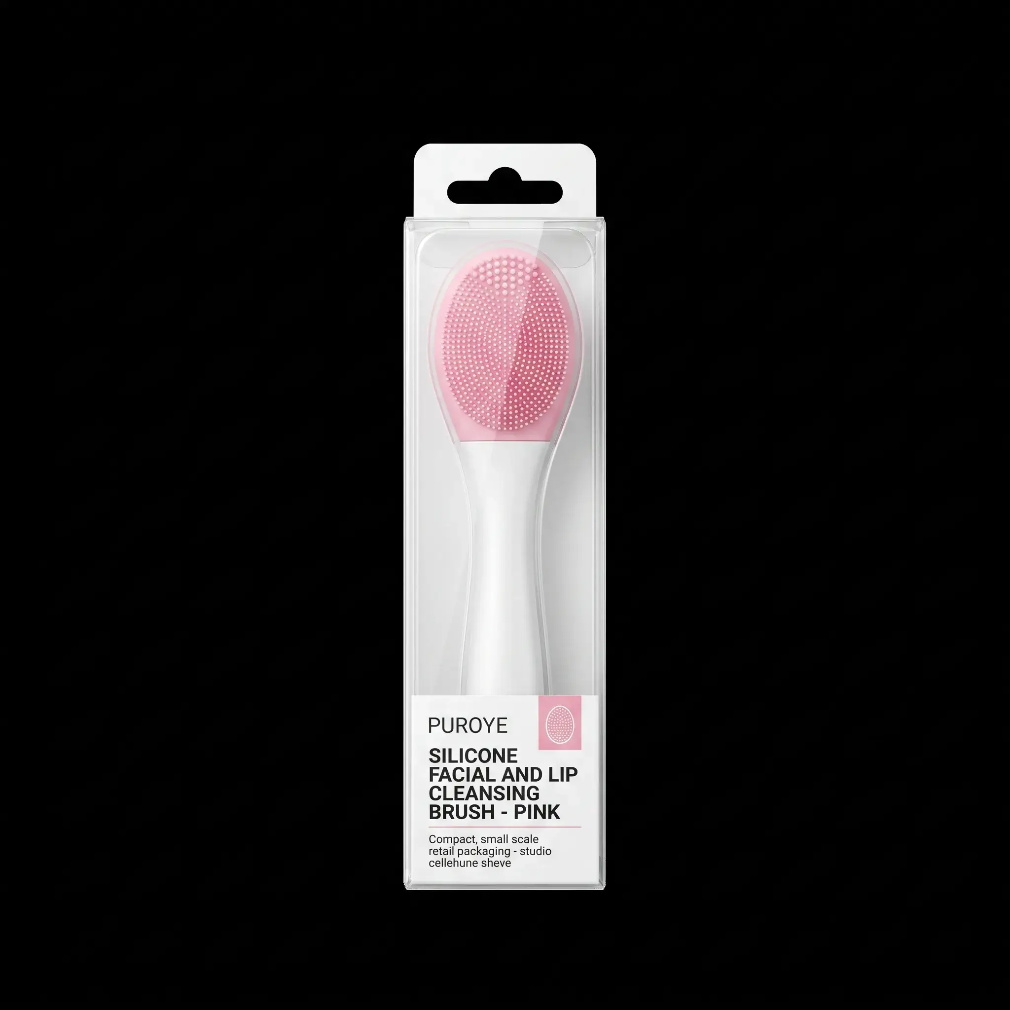 Silicone Facial and Lip Cleansing Brush - Pink
