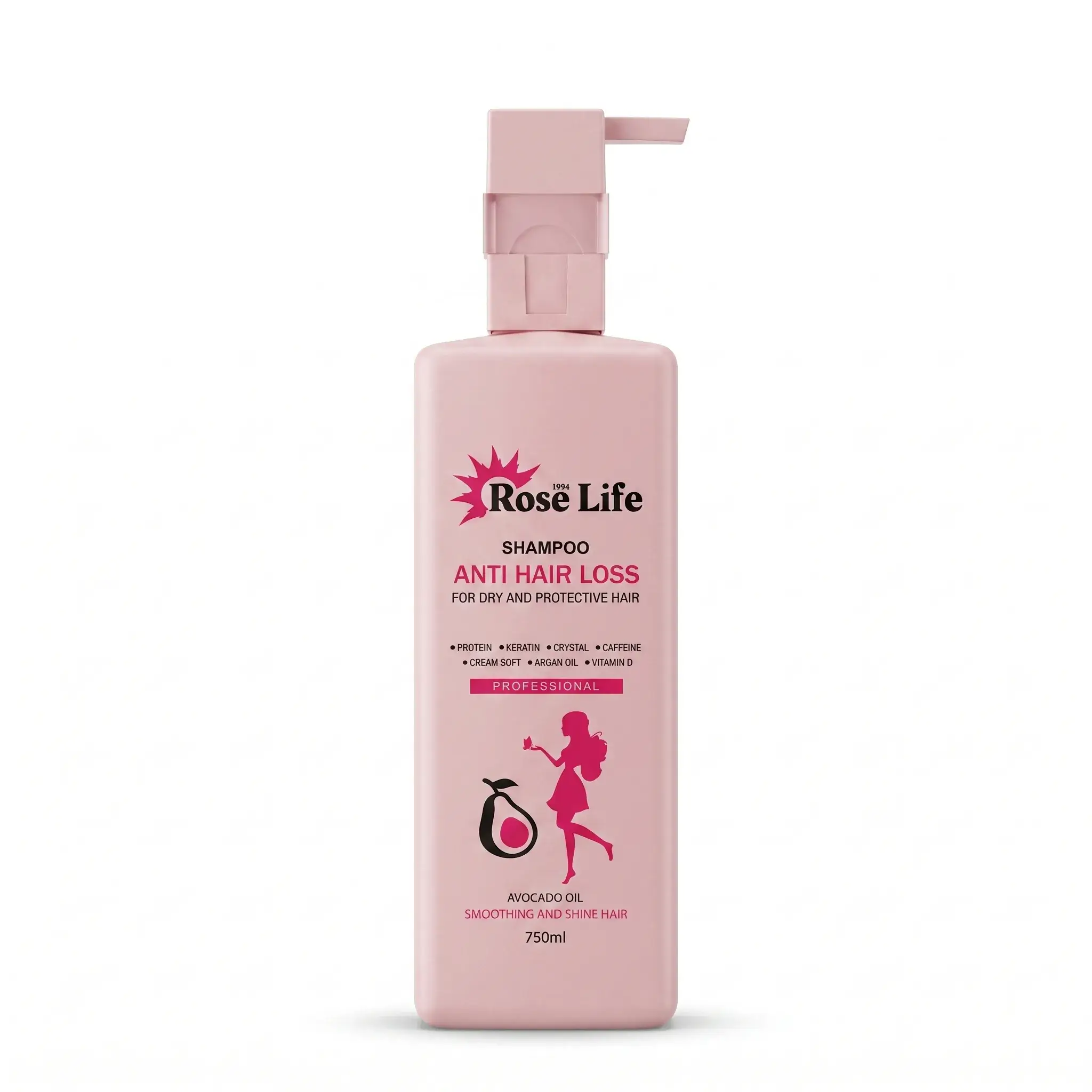 Rose Life Anti Hair Loss Shampoo with Avocado Oil