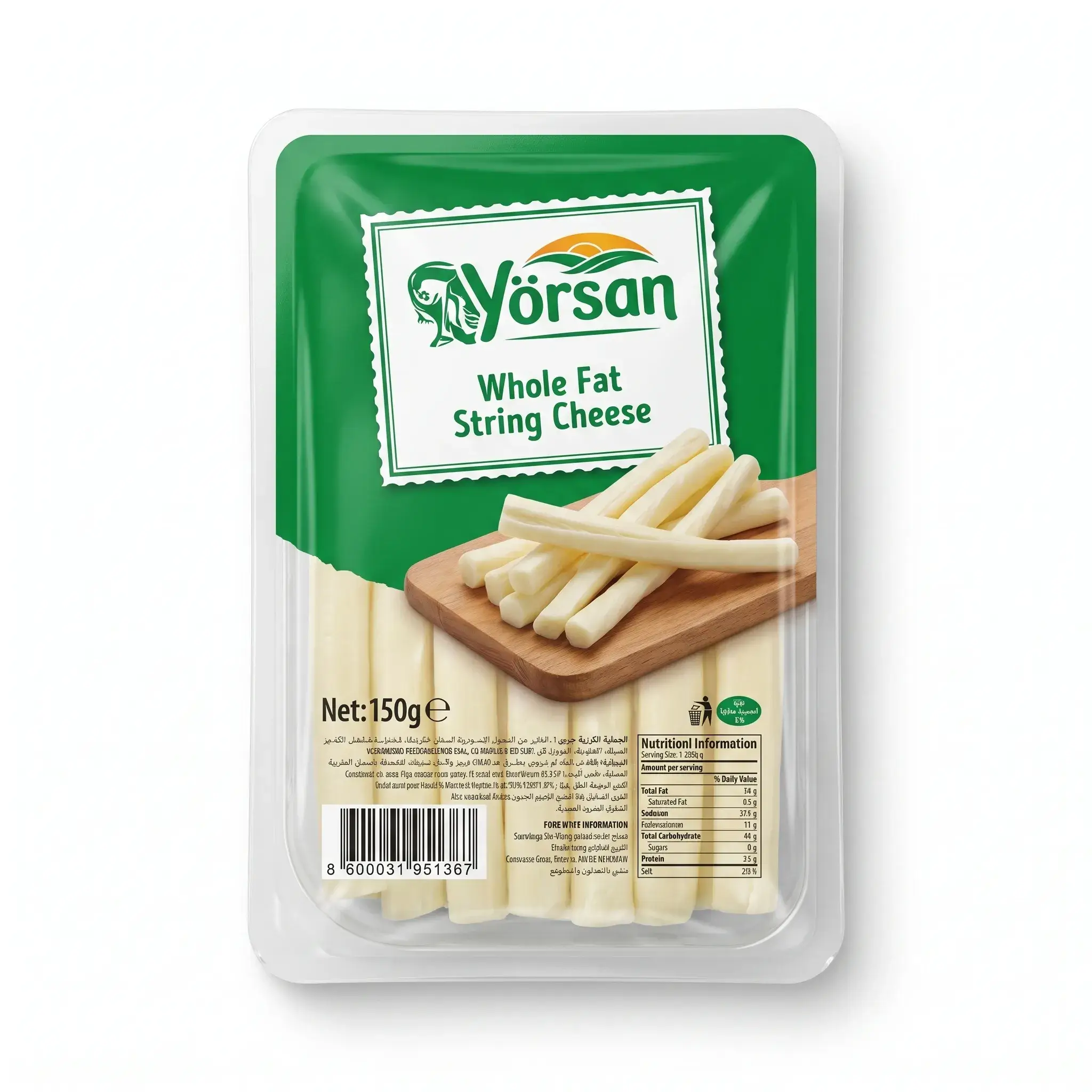 Yörsan Whole Fat String Cheese