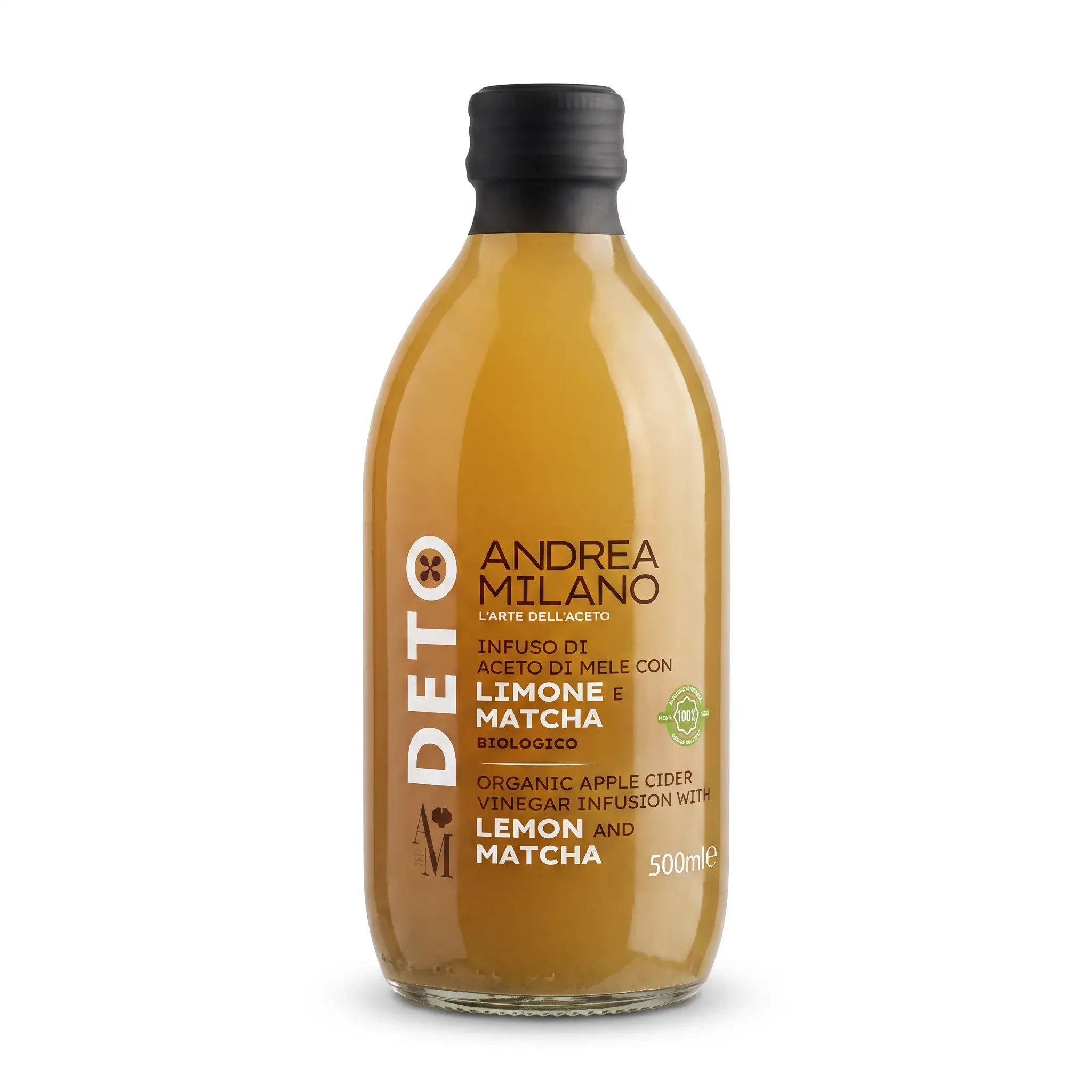 Andrea Milano Deto Organic Apple Cider Vinegar with Lemon and Matcha