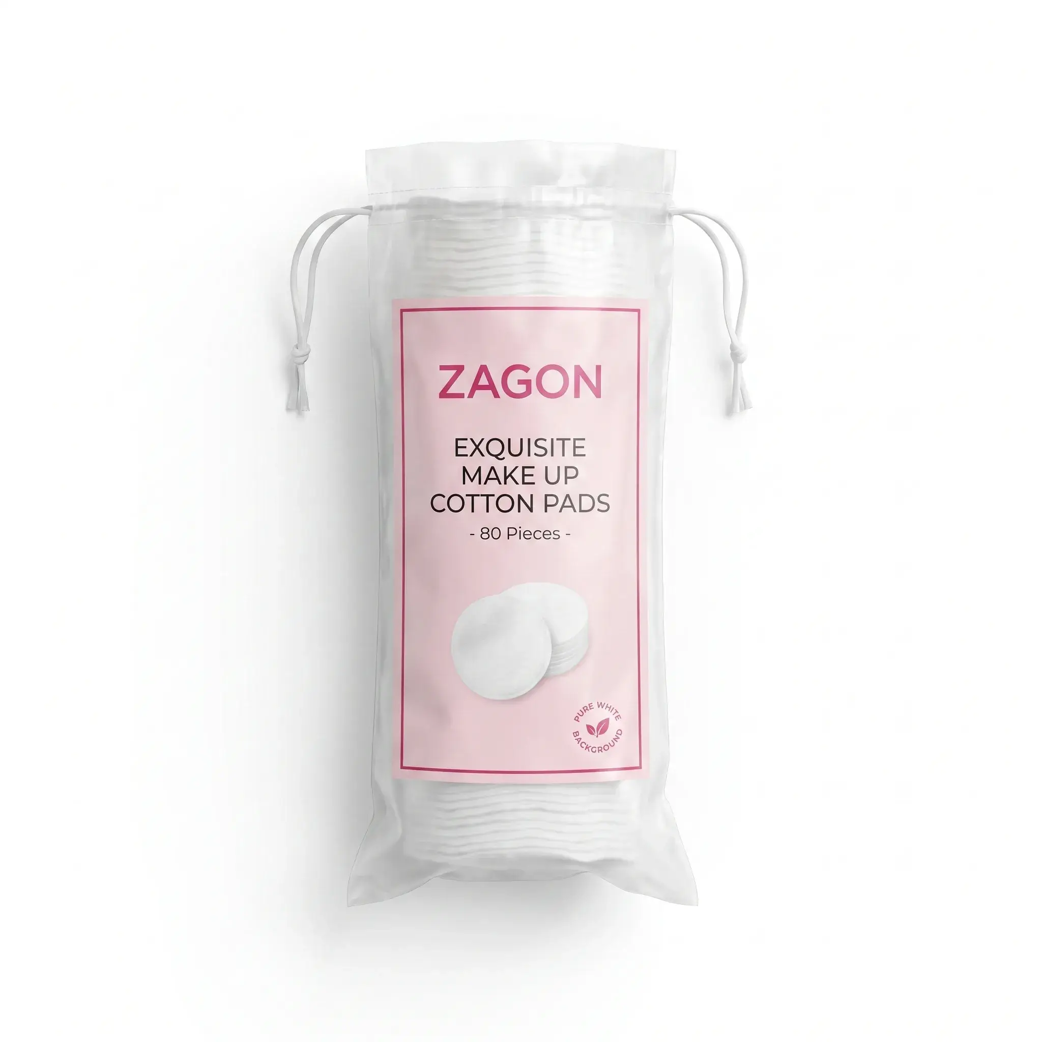 Zagon Exquisite Make Up Cotton Pads - 80 Pieces