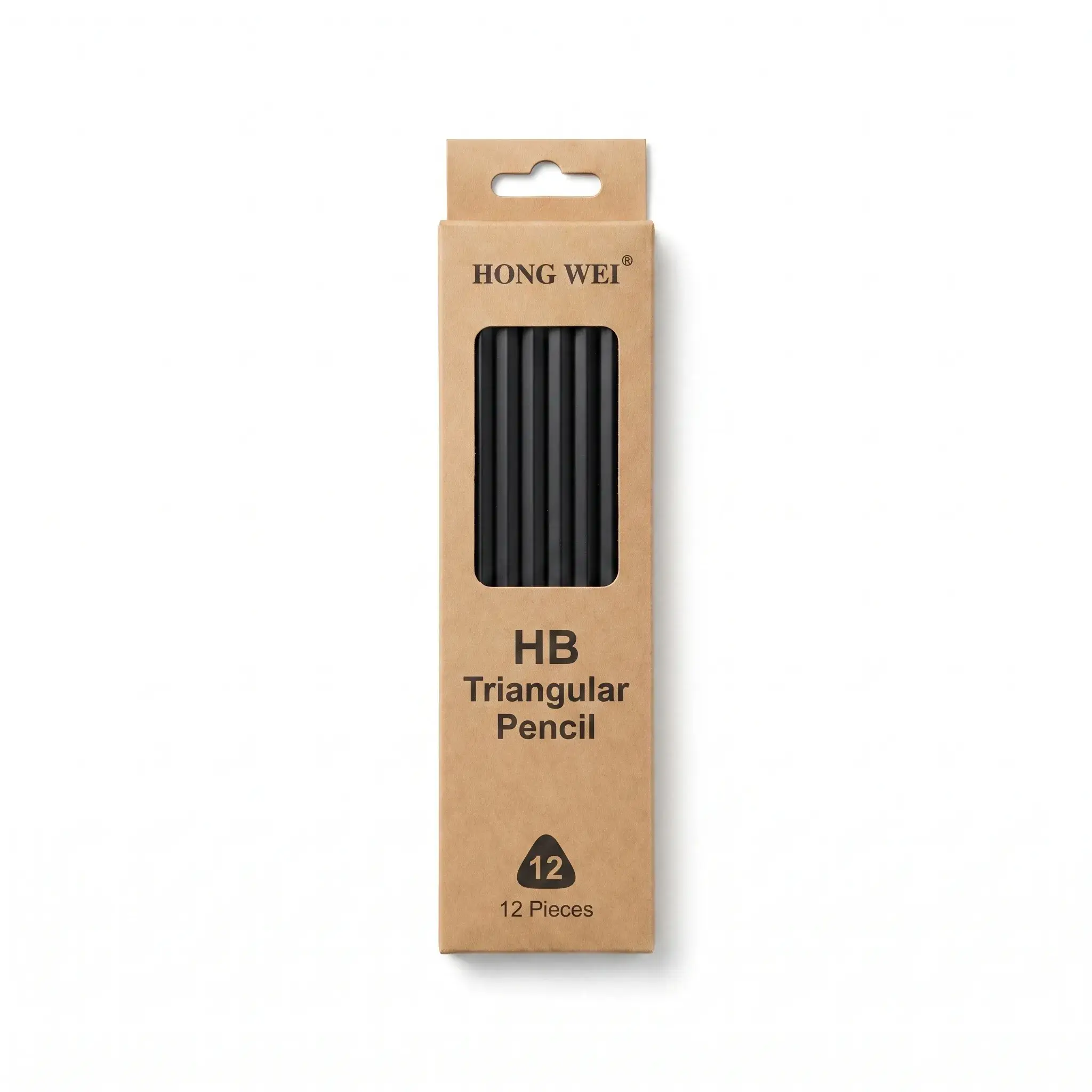 Hong Wei HB Triangular Pencils (12 Pieces) (12 pcs)