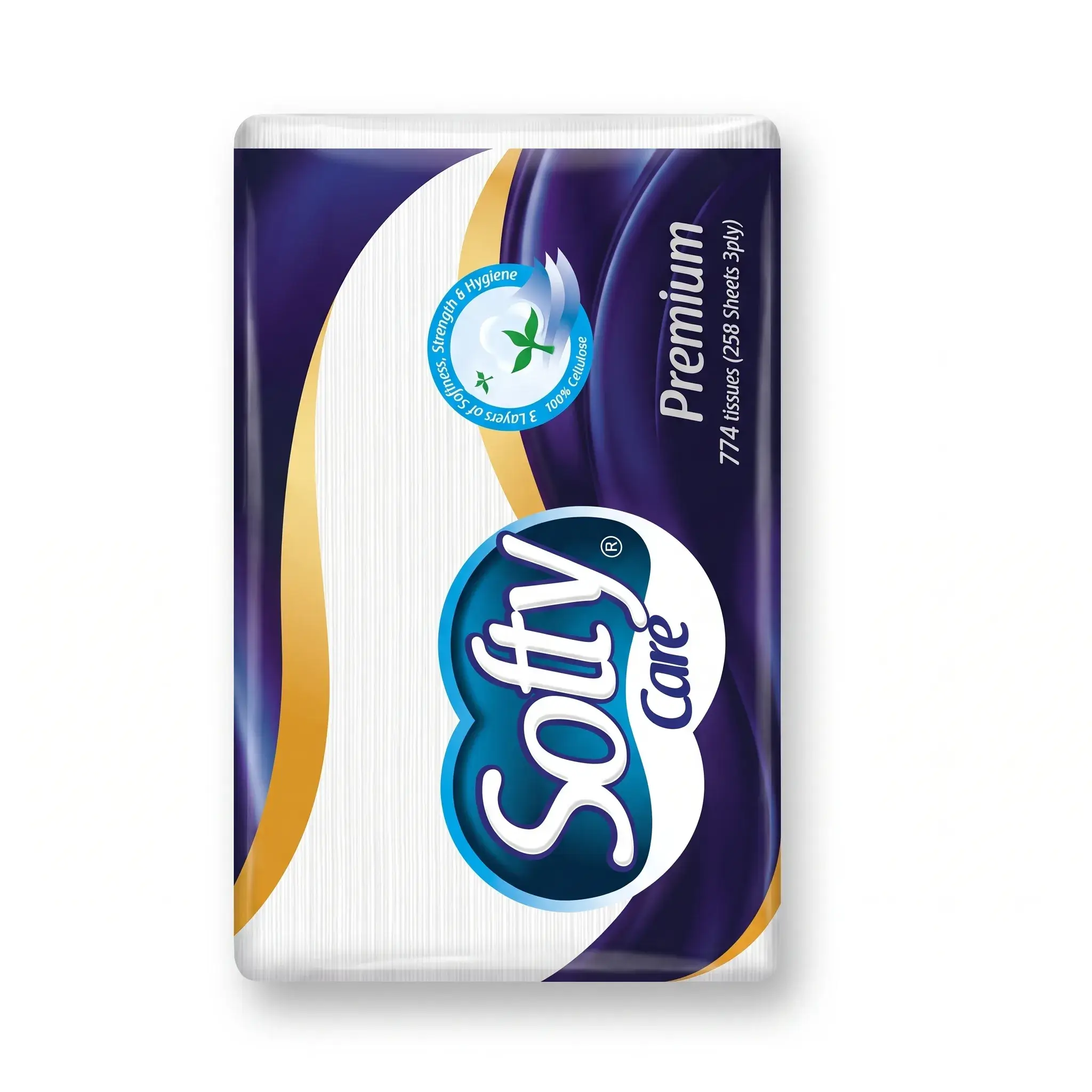 Softy Care Premium Facial Tissues 3-Ply (258 Sheets)