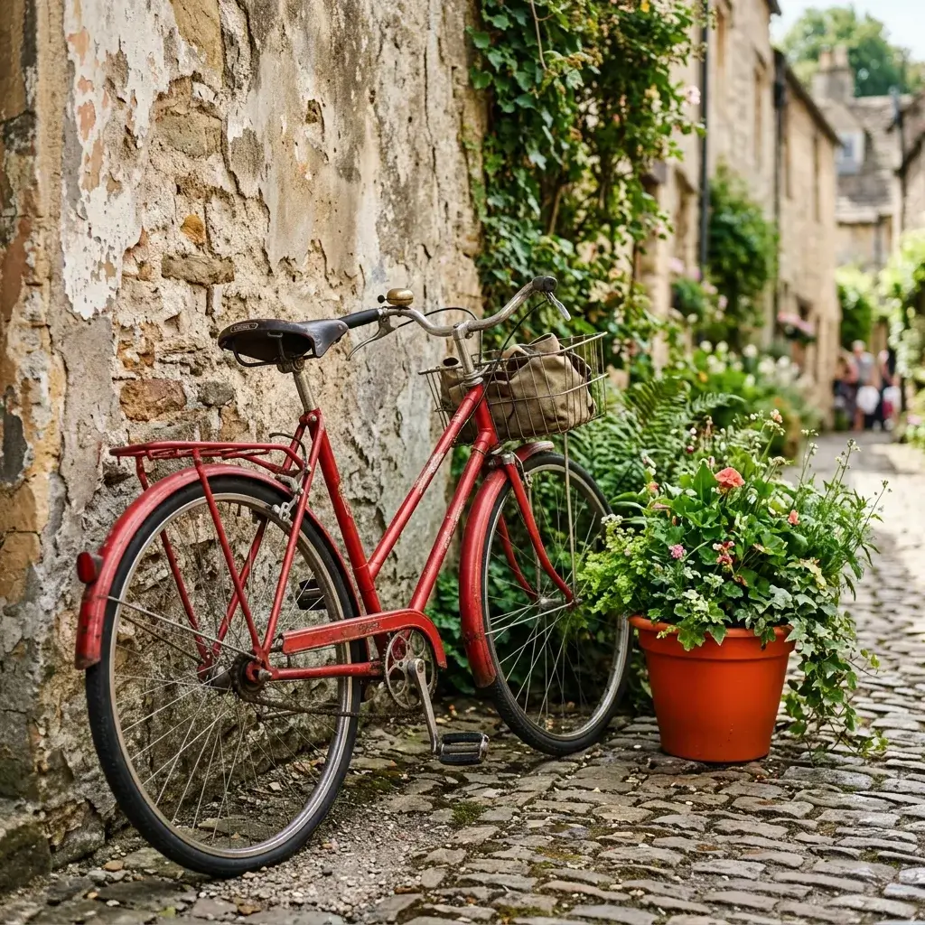 Bicycle in the Photo style