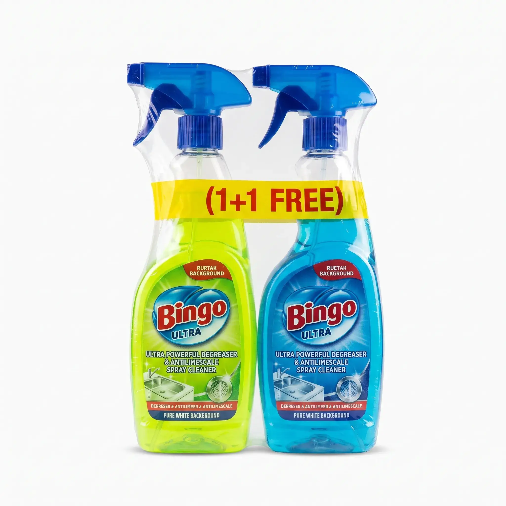 Bingo Ultra Powerful Degreaser & Antilimescale Spray Cleaner Promo Pack (1+1 Free)