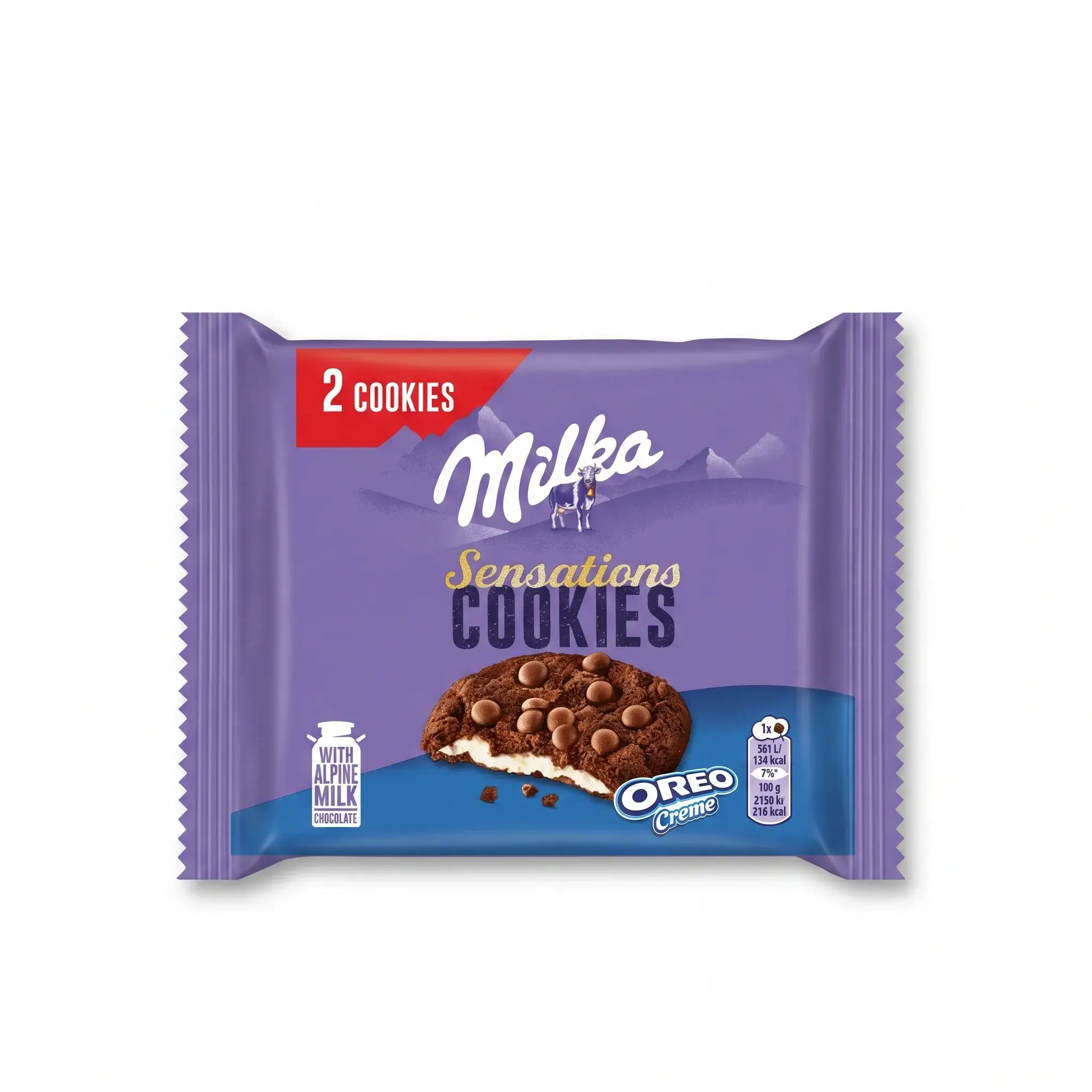 Milka Sensations Cookies with Oreo Creme