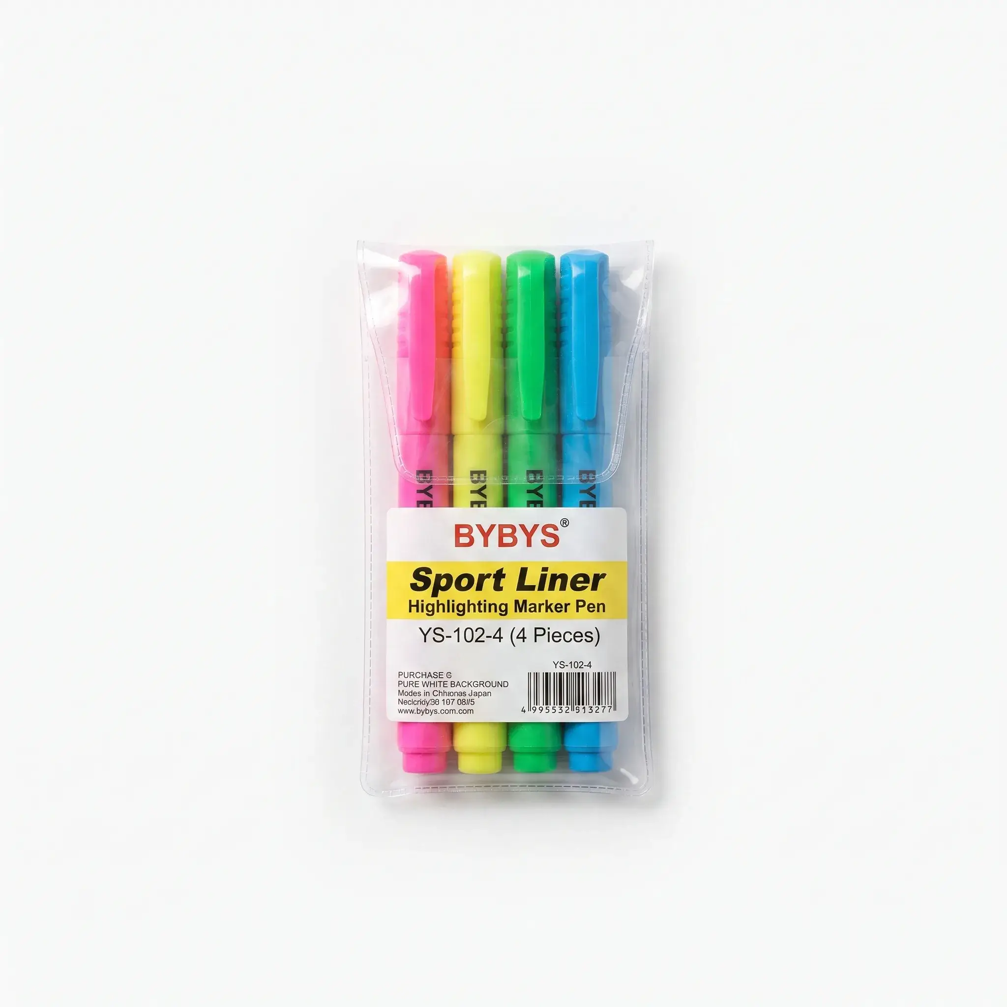 BYBYS Sport Liner Highlighting Marker Pens YS-102-4 (4 Pieces) (6 pcs)