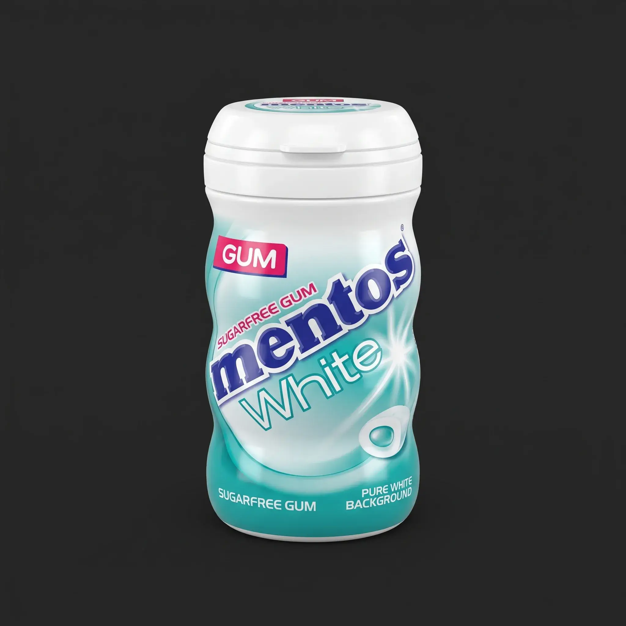 Mentos White Sugarfree Gum