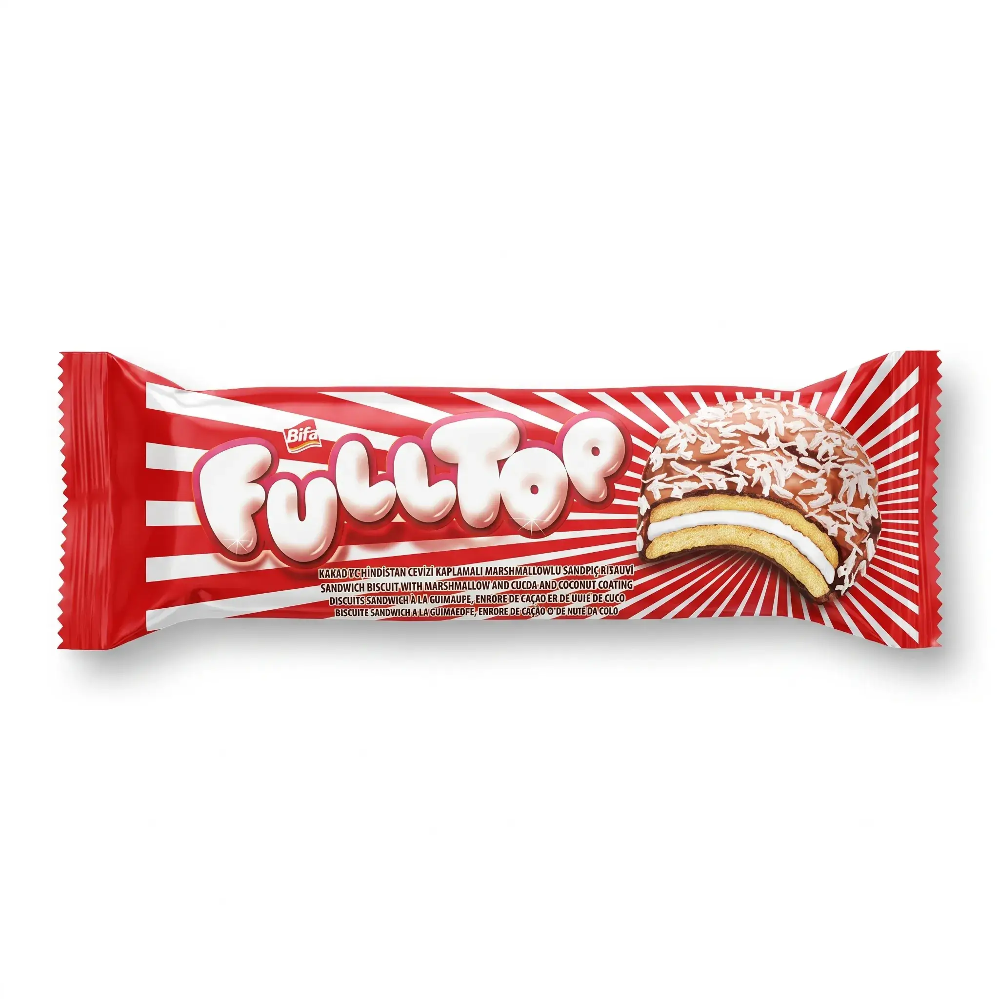 Karsa Full Top Sandwich Biscuit with Marshmallow & Coconut