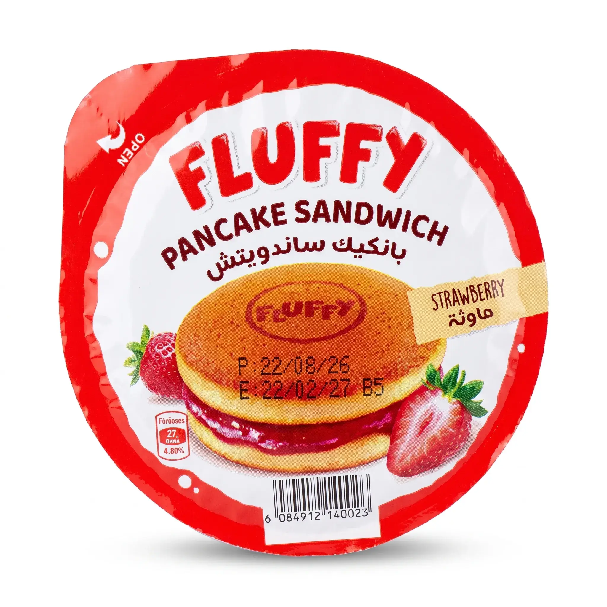 Fluffy Strawberry Pancake Sandwich