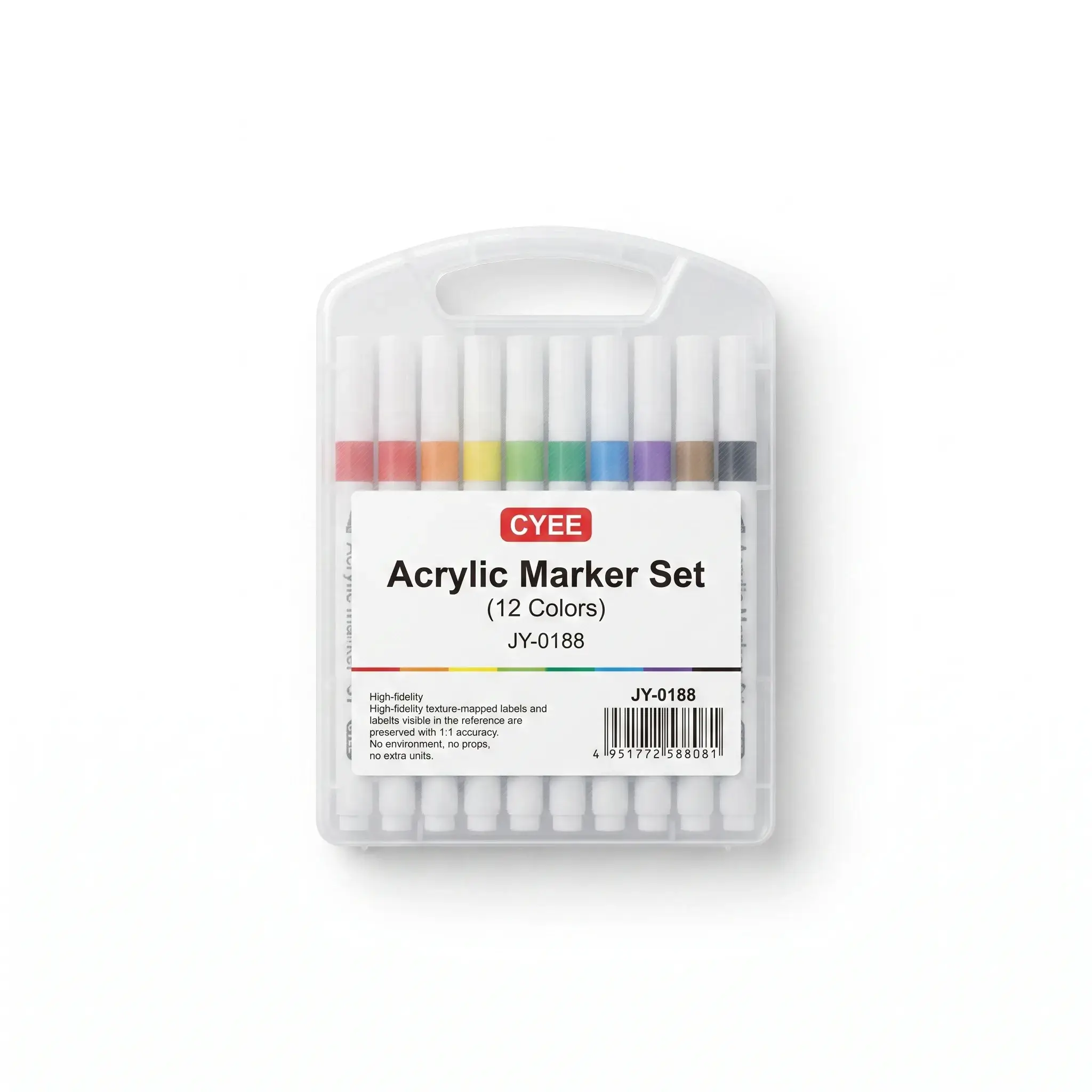 CYEE Acrylic Marker Set (12 Colors) - JY-0188