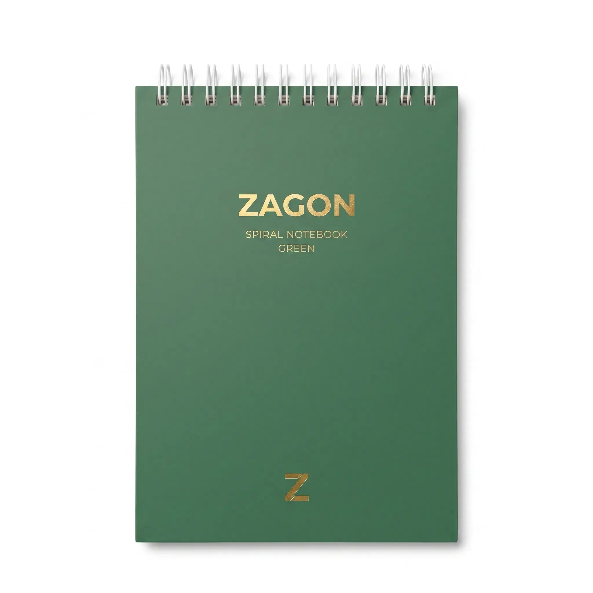 Zagon Spiral Notebook Green