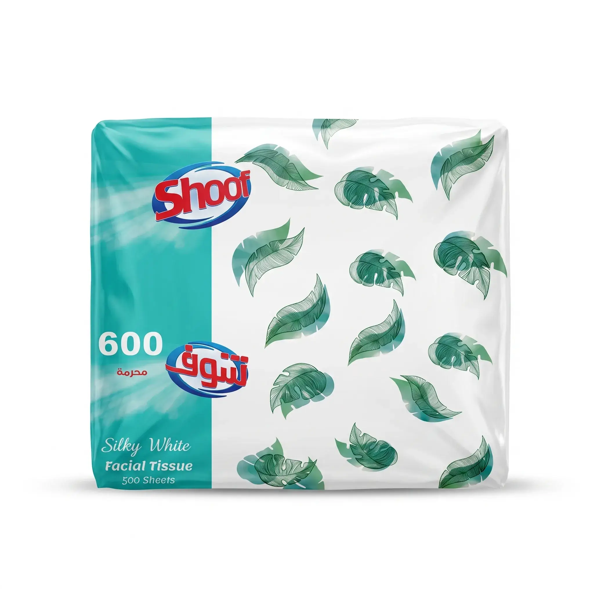 Shoot Silky White Facial Tissue 600 Sheets