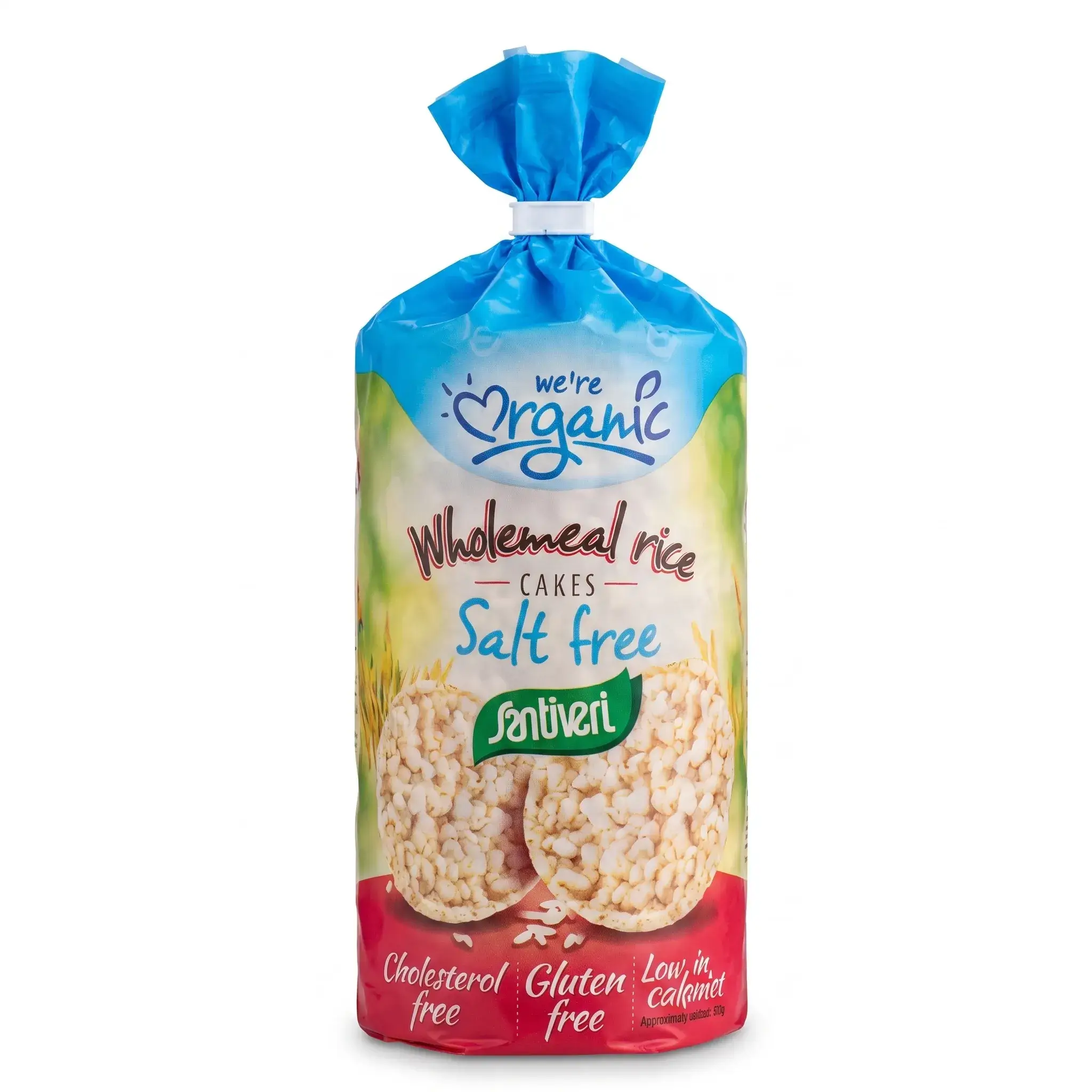 Santiveri Organic Wholemeal Rice Cakes Salt Free