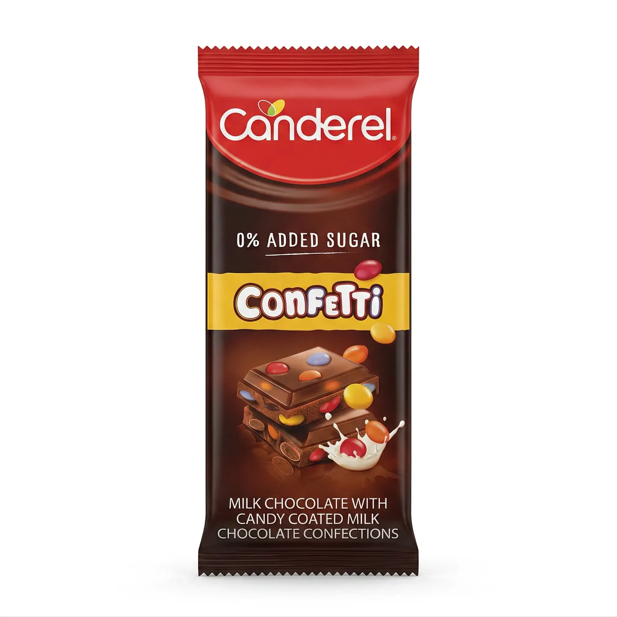 Canderel Confetti Milk Chocolate 0% Added Sugar