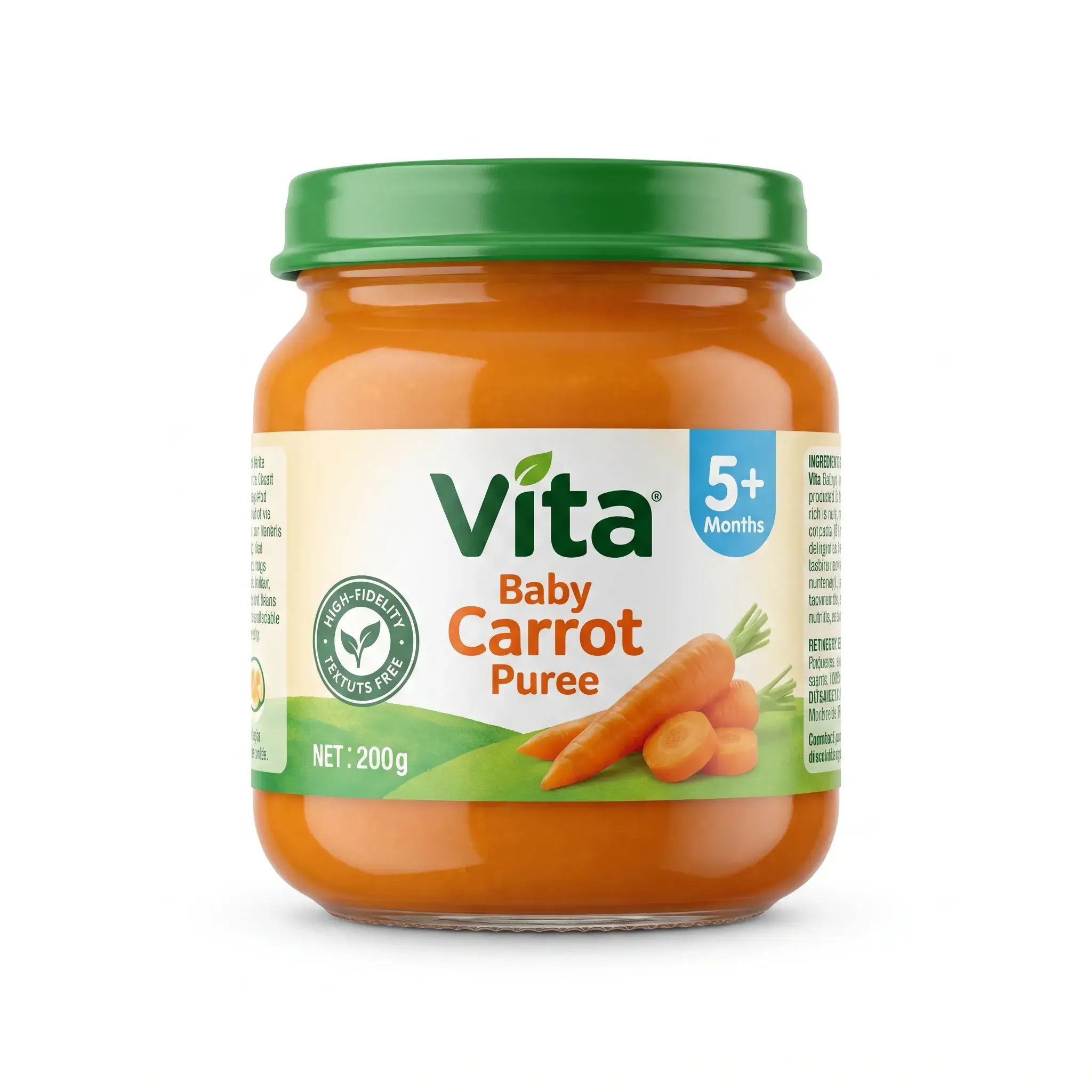Vita Baby Carrot Puree (5+ Months)