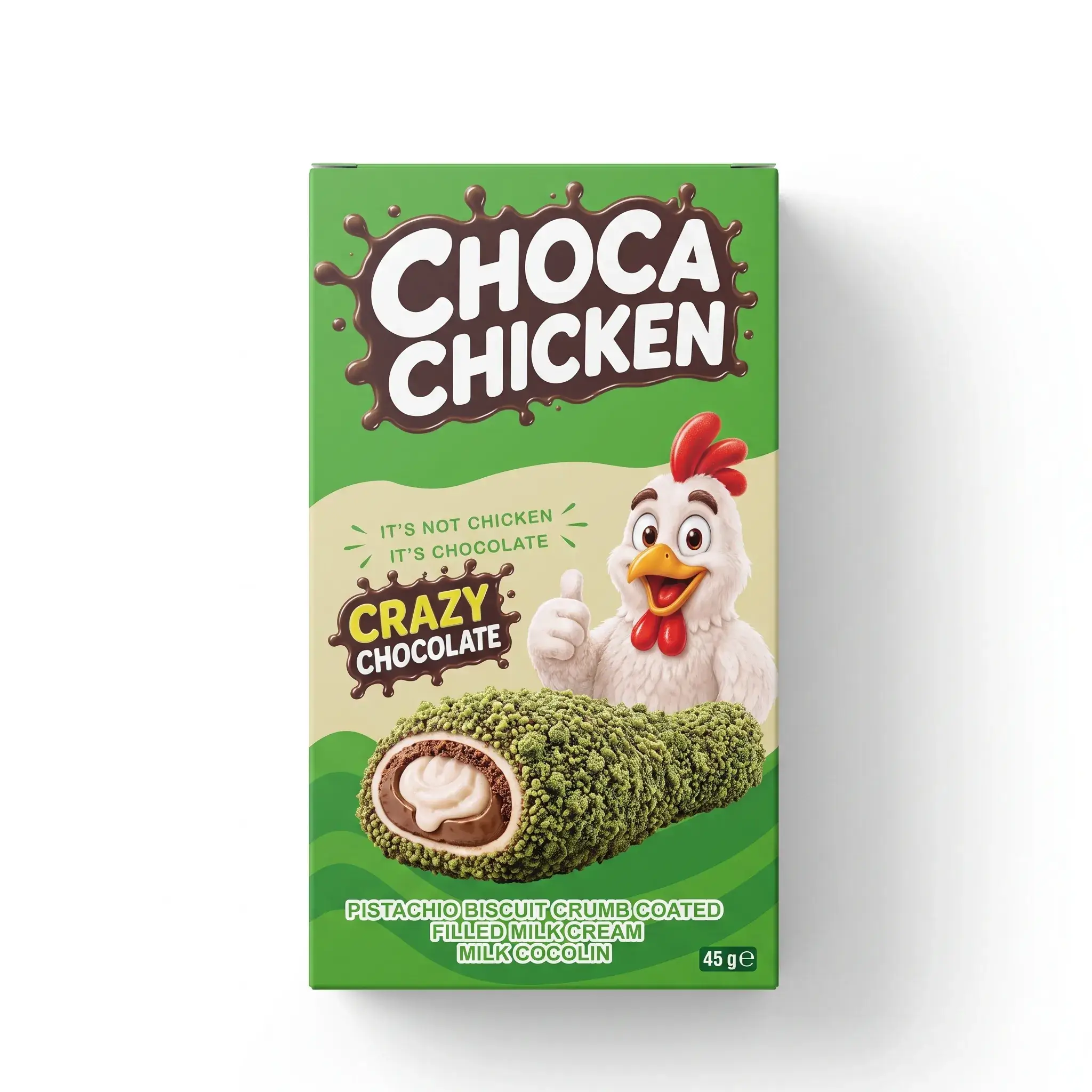Choca Chicken Pistachio Biscuit Crumb Coated Milky Cocolin (24 pcs)