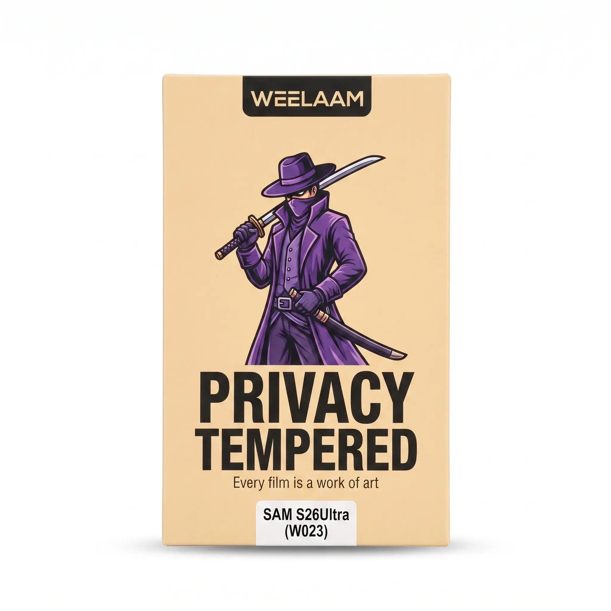 Weelaam Privacy Tempered Glass Screen Protector for Samsung S26 Ultra (W023)