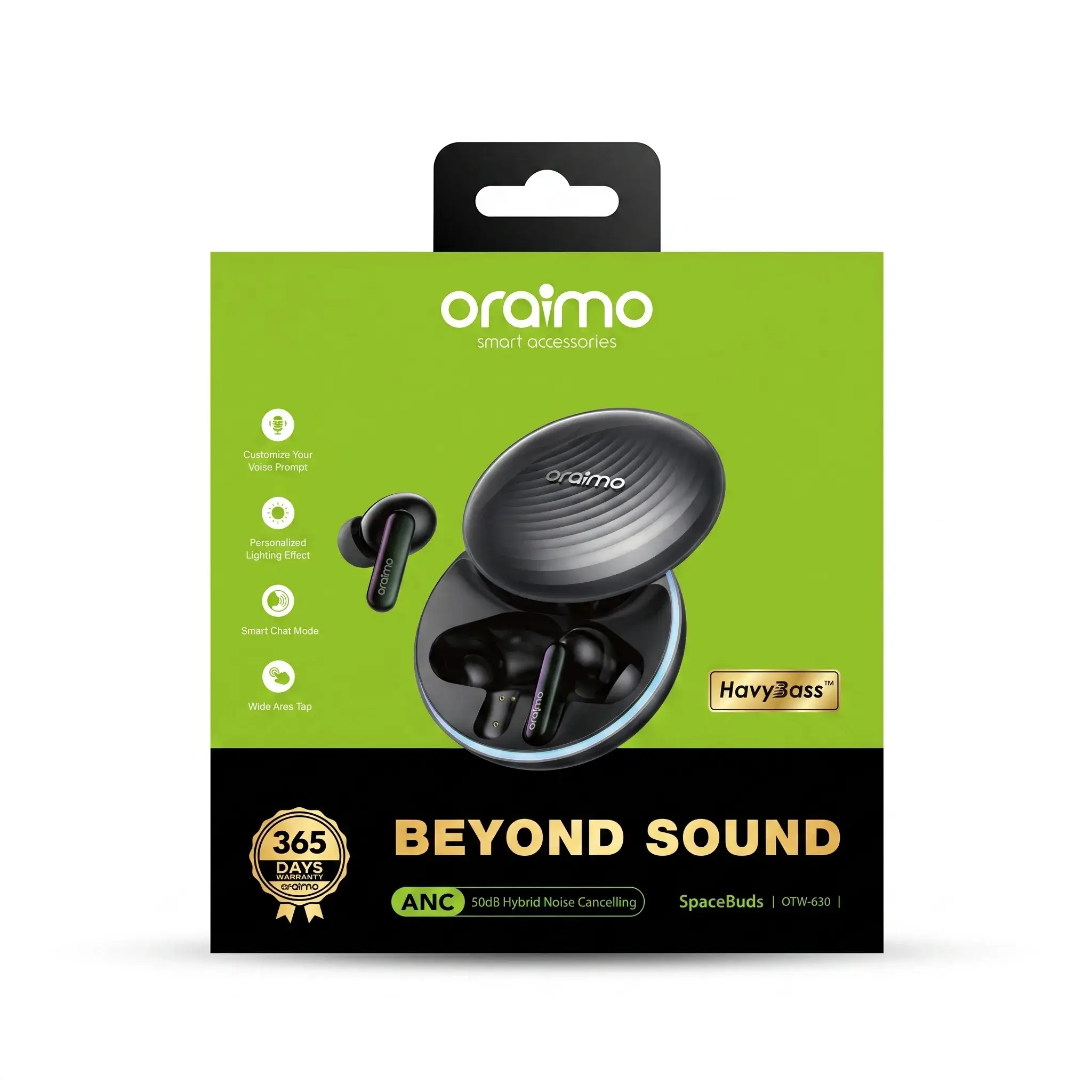 Oraimo SpaceBuds Hybrid Noise Cancelling Earbuds OTW-630