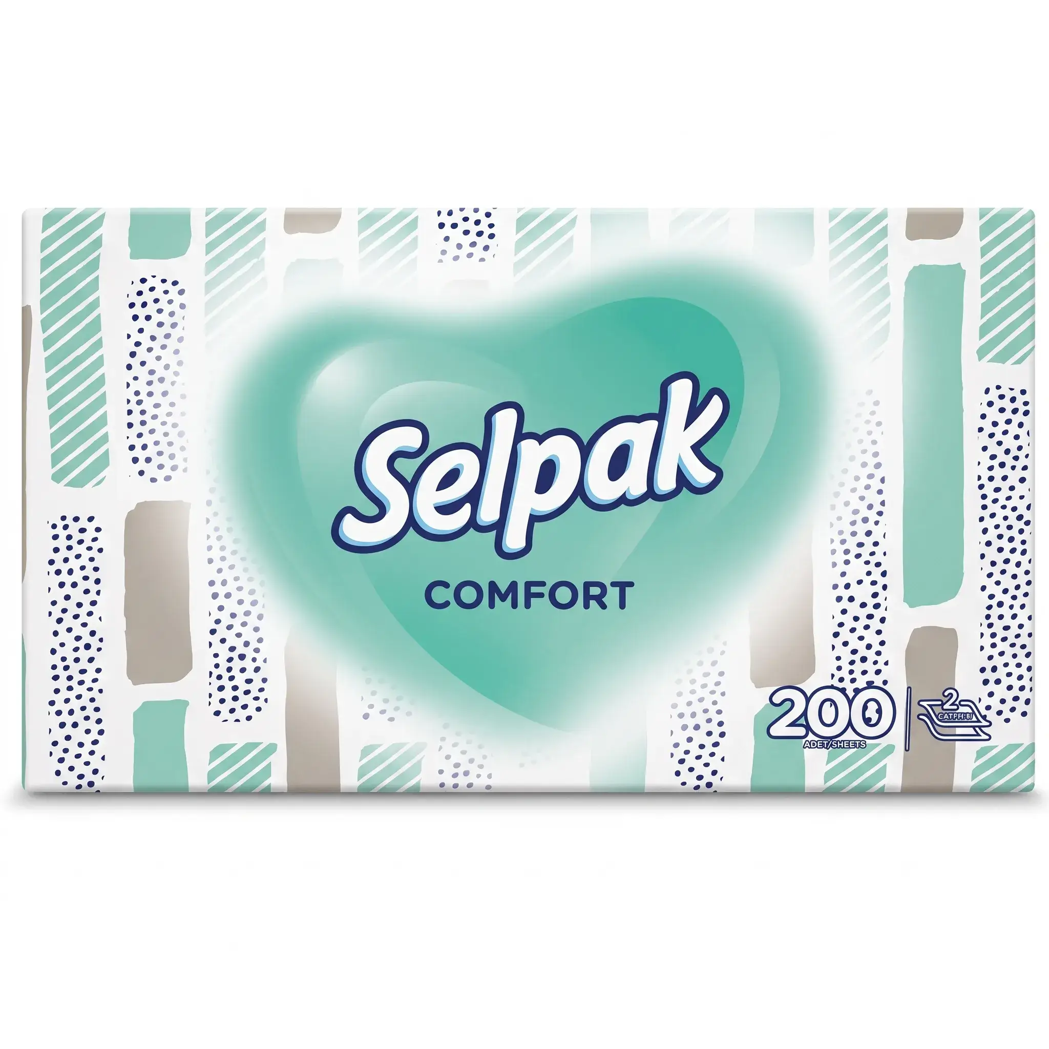 Selpak Comfort Facial Tissues 200 Sheets 2-Ply