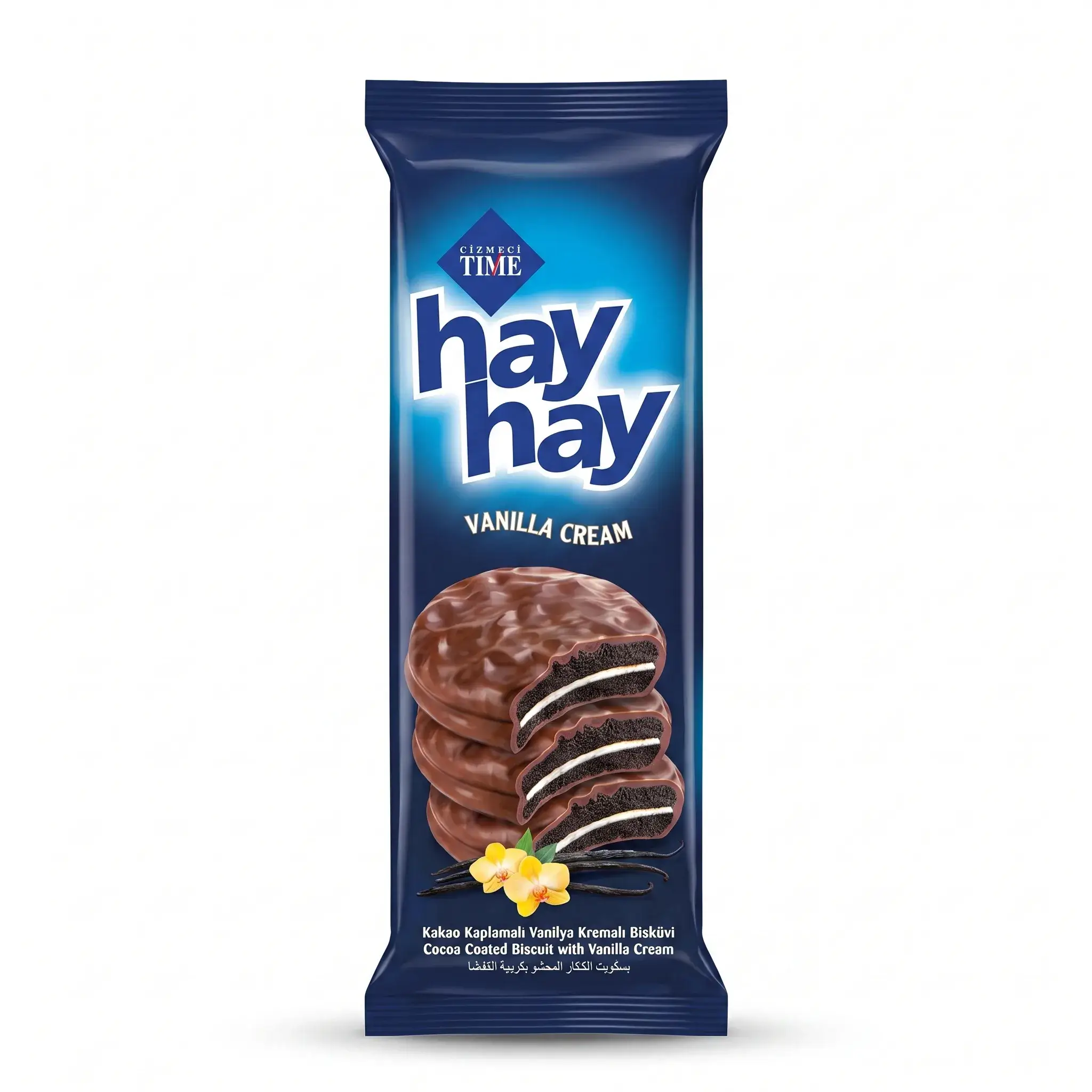 Cizmeci Time Hay Hay Vanilla Cream Cocoa Coated Biscuit