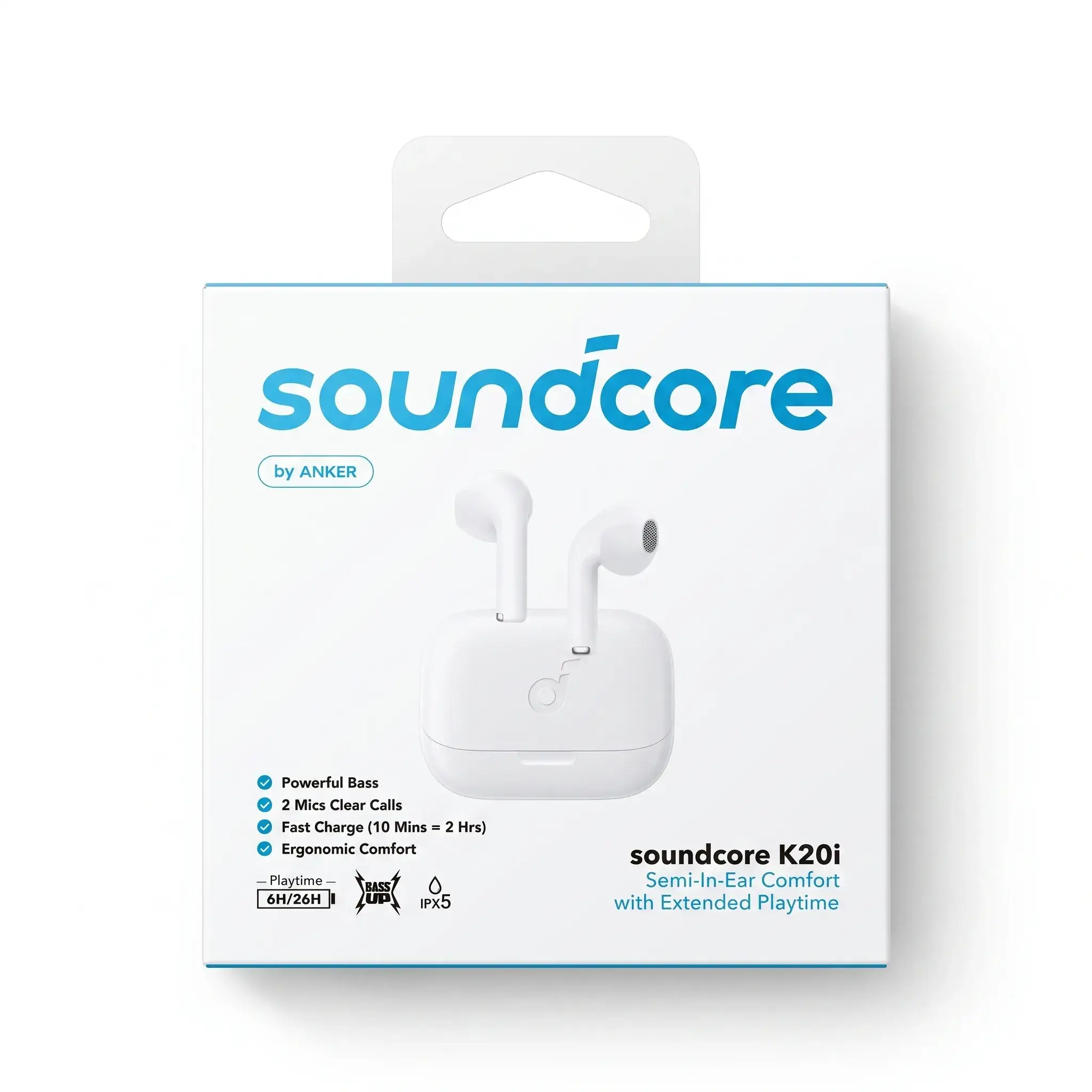Soundcore K20i Semi-In-Ear True-Wireless Earbuds