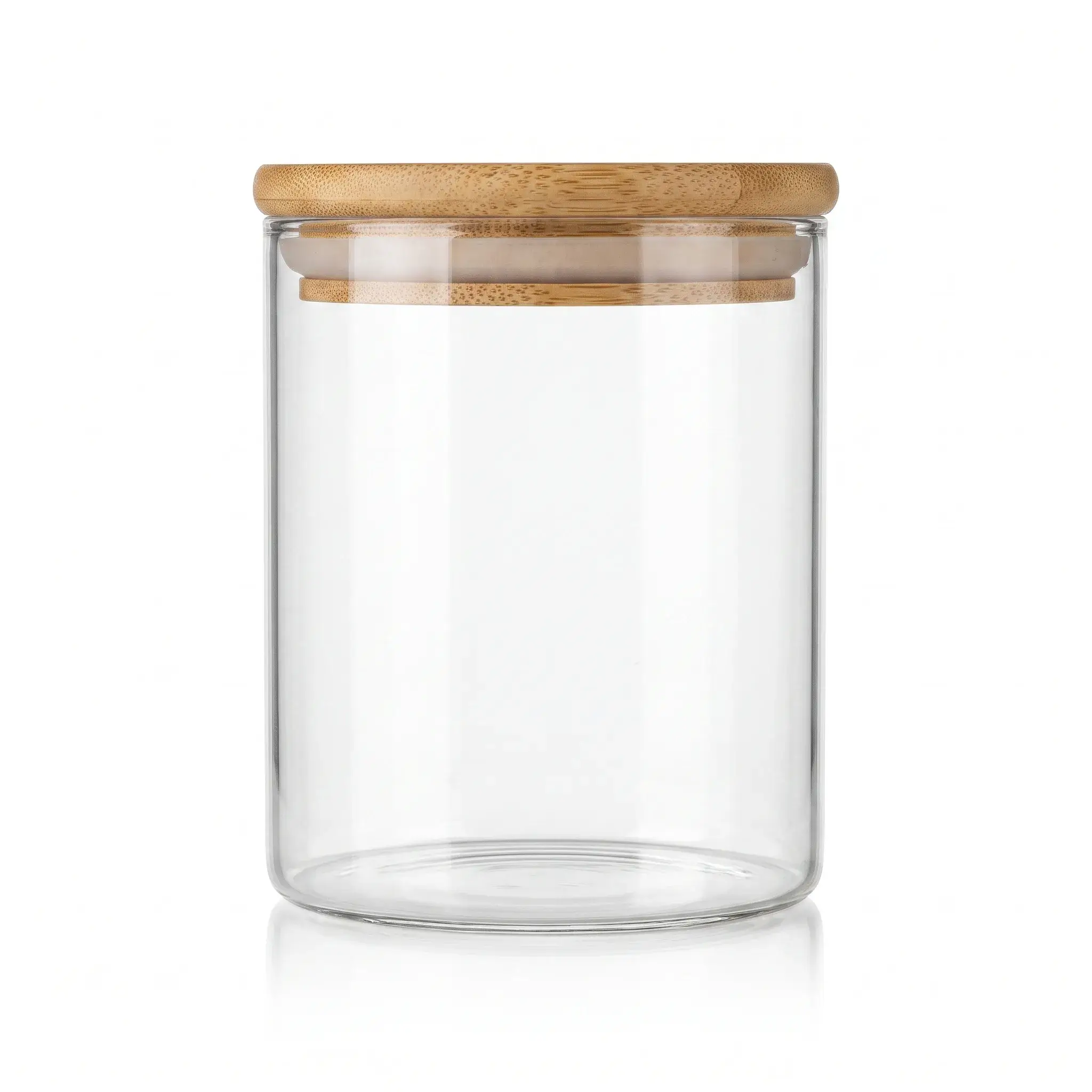 Glass Jar with Bamboo Lid