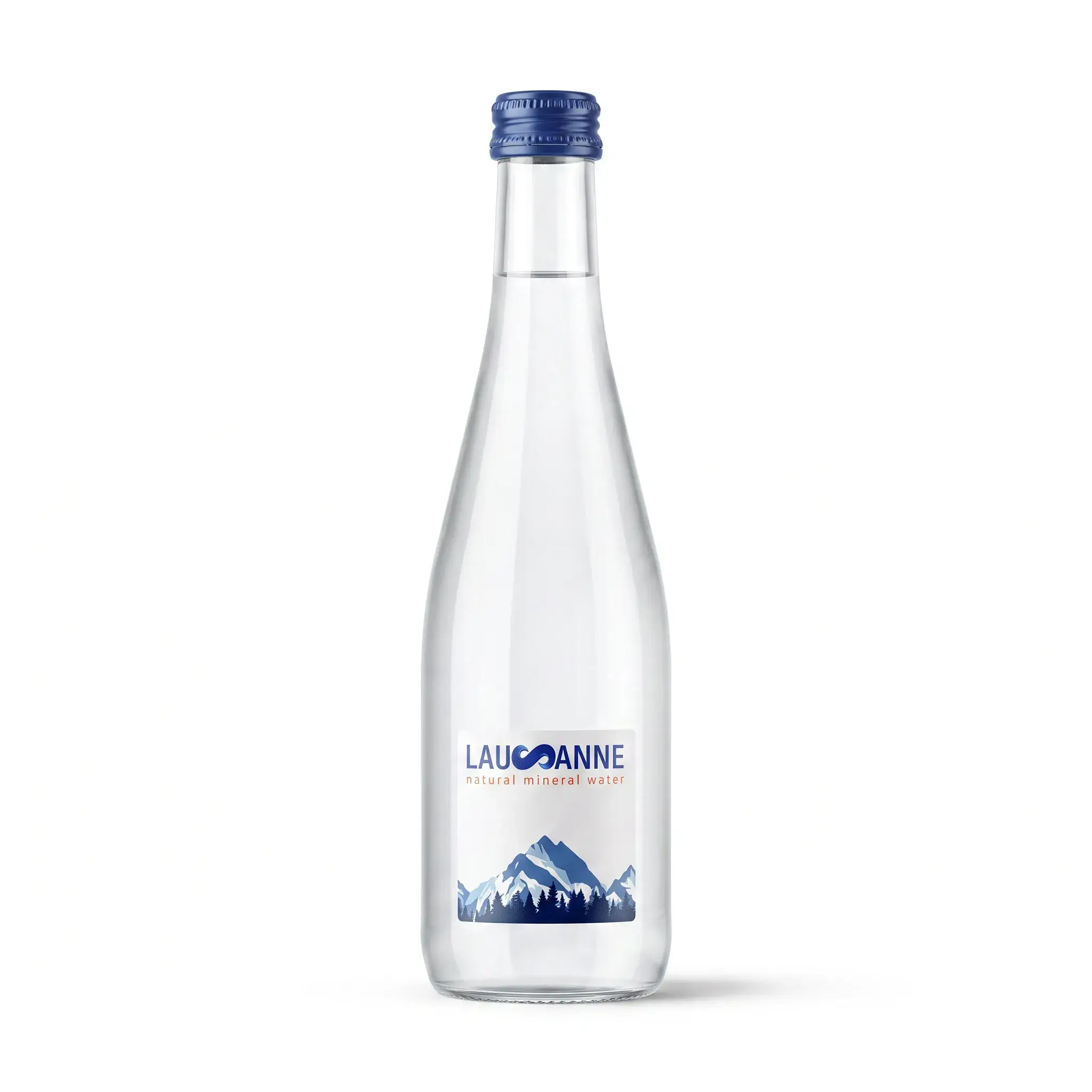Lausanne Natural Mineral Water Glass Bottle
