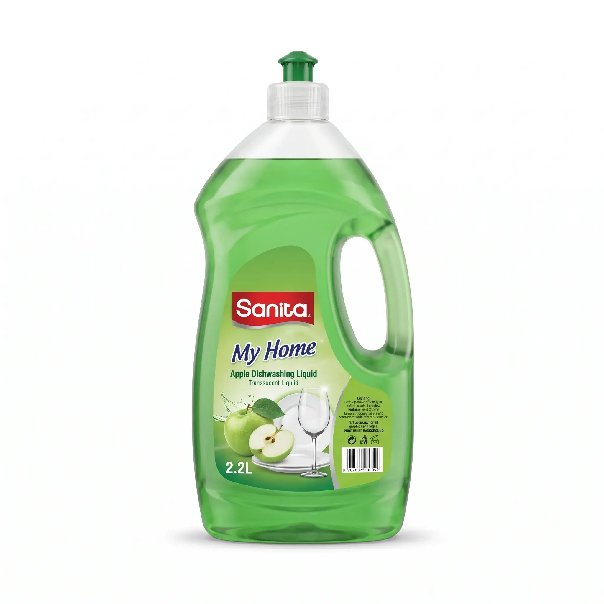 Sanita My Home Apple Dishwashing Liquid 2.2L