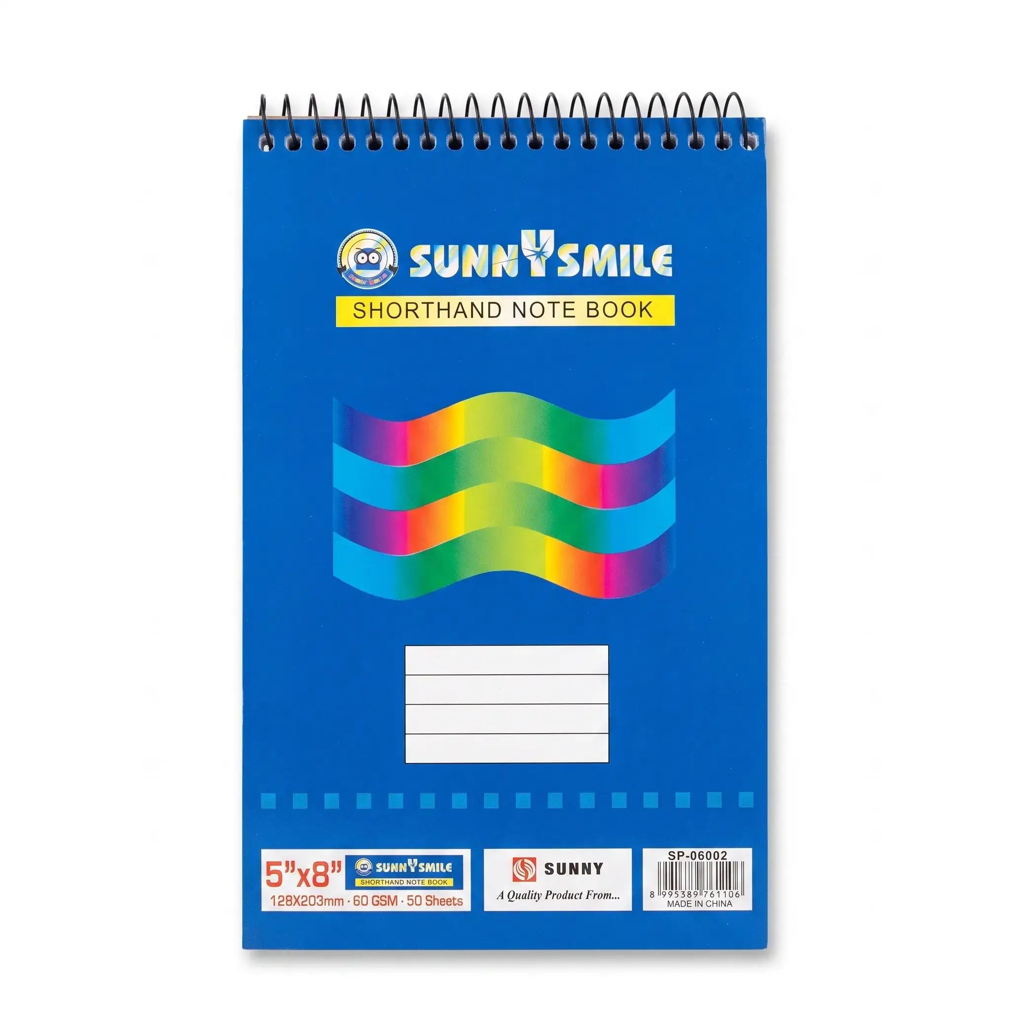 Sunny Smile Shorthand Note Book 5"x8" 50 Sheets