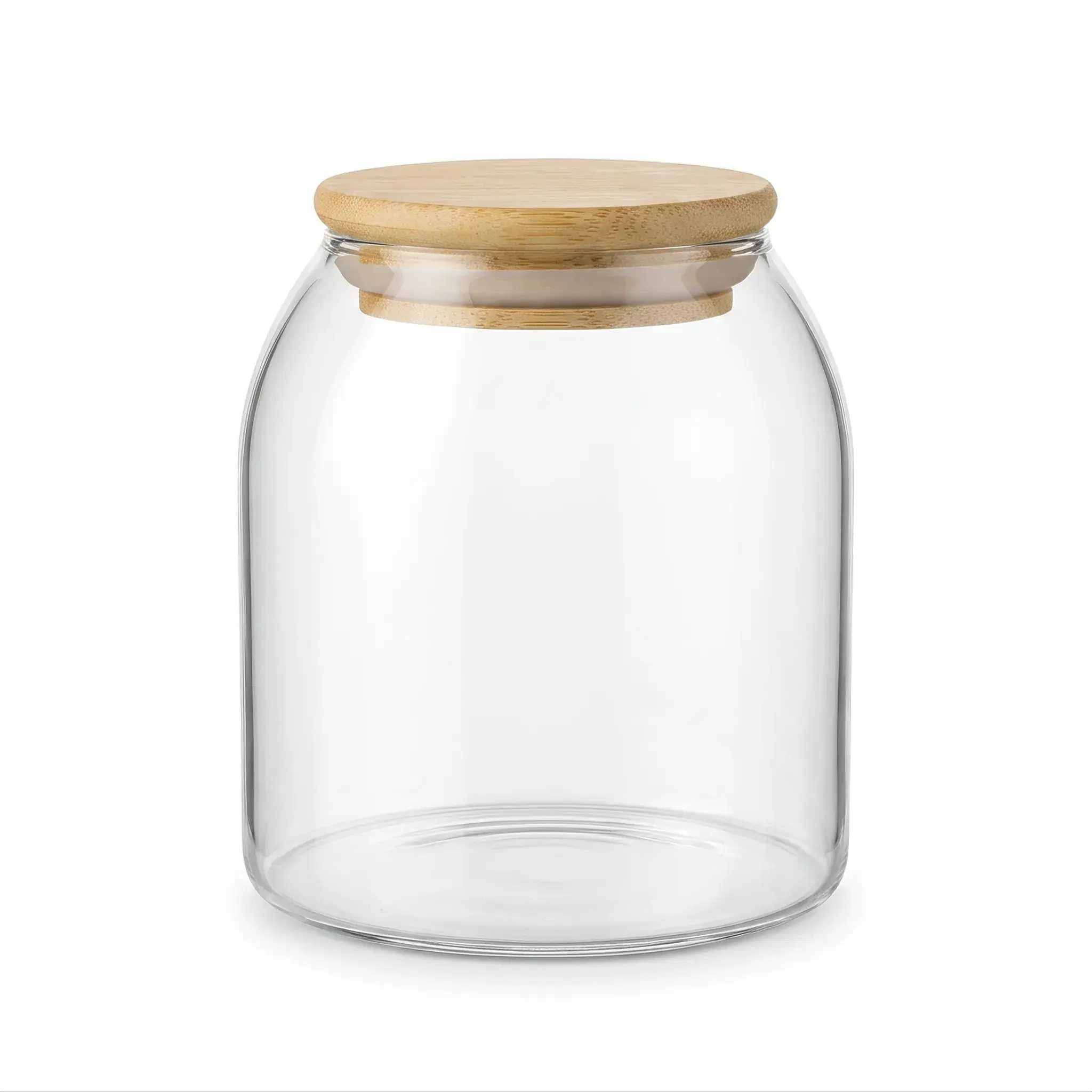 Glass Storage Jar with Bamboo Lid