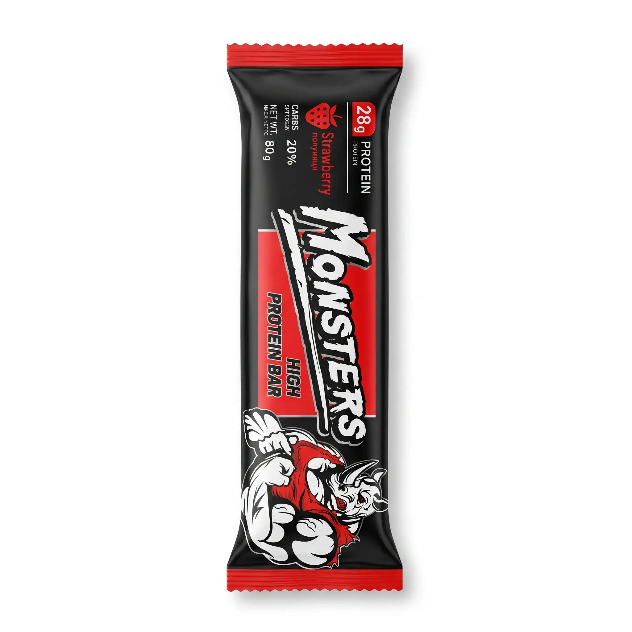 Monsters High Protein Bar Strawberry