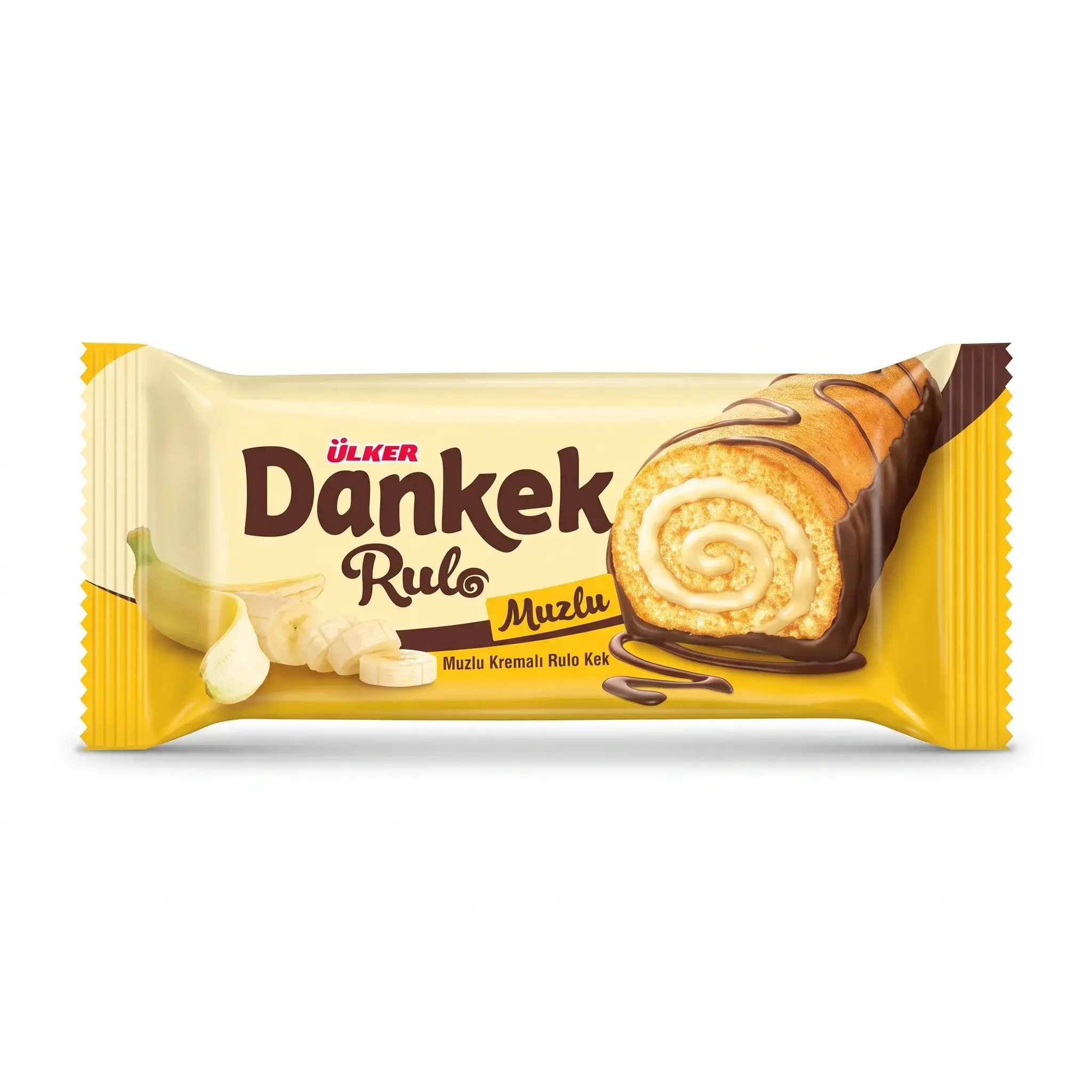 Ulker Dankek Banana Cream Roll Cake
